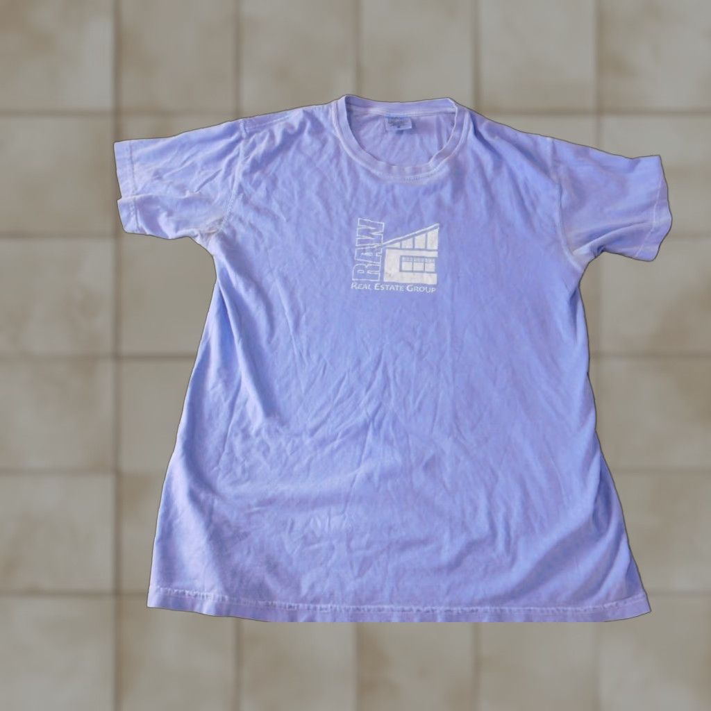 Comfort Colors Comfort Colors Mens Shirt M blue Logo Short Sleeve Crew Neck Cotton Knit T-Shirt Classic Real Estate Graphic Colorful Breathable Size US M / EU 48-50 / 2 - 1 Thumbnail