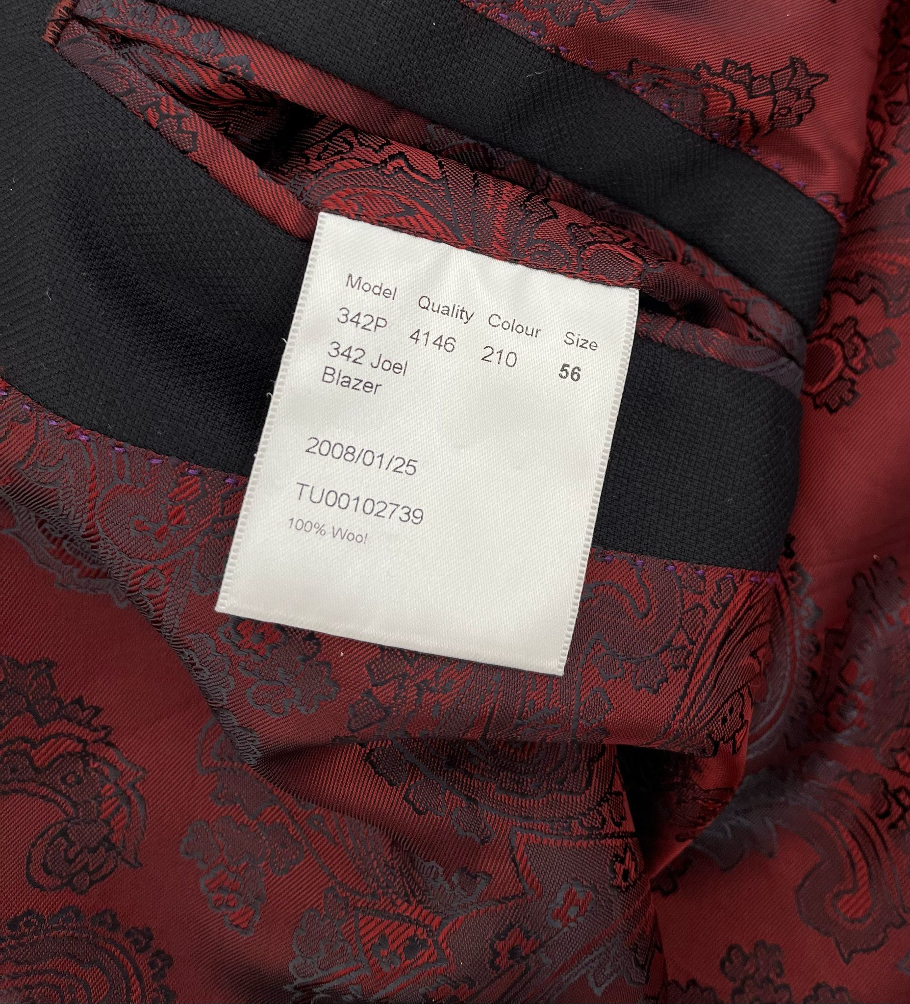 Oscar Jacobson OSCAR JACOBSON WOOL BLAZER Size US XL / EU 56 / 4 - 6 Thumbnail