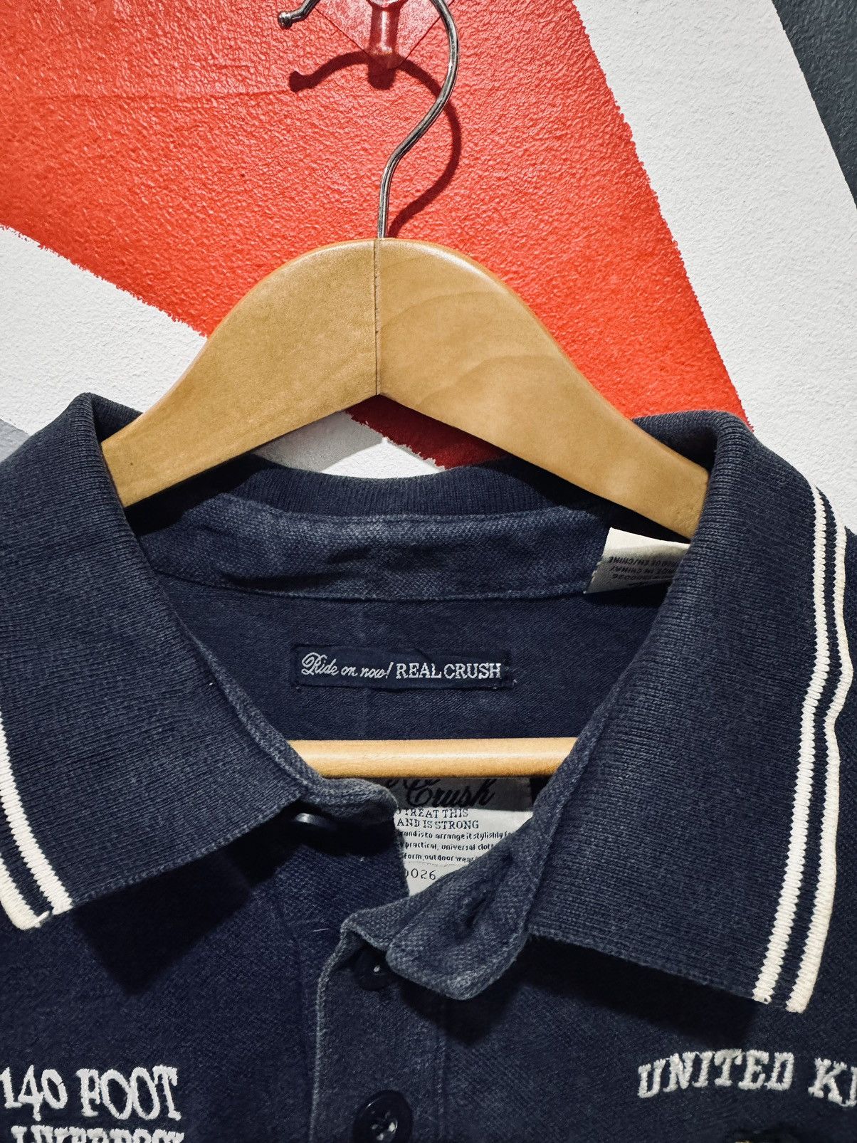 Japanese Brand Real Crush Polo Tee Size US L / EU 52-54 / 3 - 4 Thumbnail