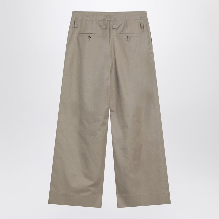 Alexander McQueen o1d2blof0126 Cotton Gabardine Chino Pants in Beige Size US 32 / EU 48 - 2 Thumbnail