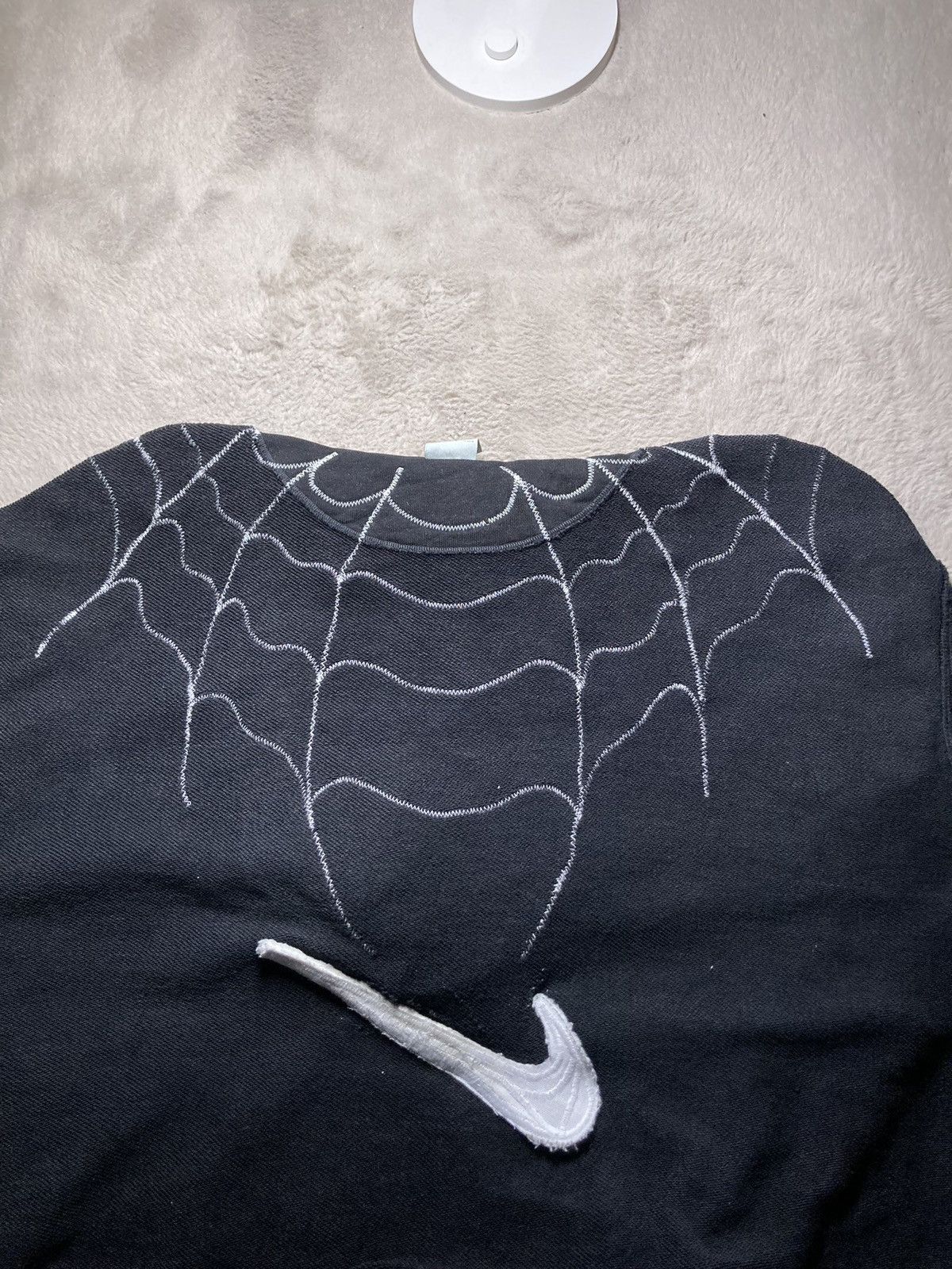 Nike × Vintage ⛩️Nike sweatshirt custom vintage y2k center logo spider web Size US L / EU 52-54 / 3 - 6 Thumbnail