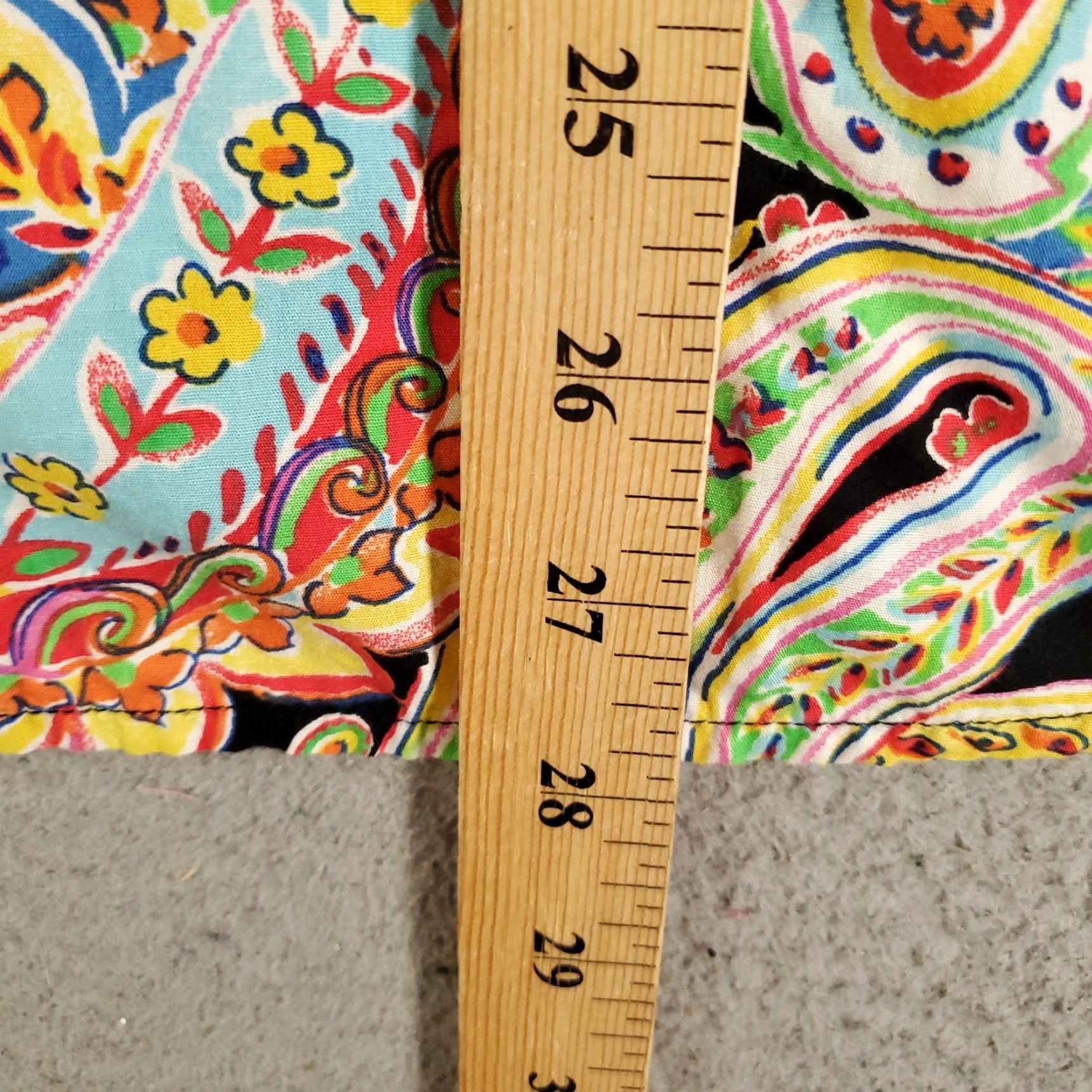 Chaps Chaps Button Up Womens 2X Colorful Bright Paisleys Avant Garde Artsy Blouse Size XXL / US 16-18 / IT 52-54 - 3 Thumbnail