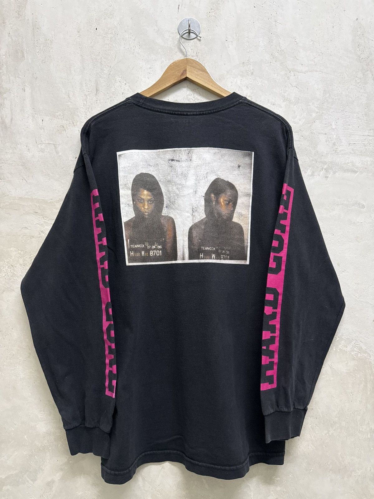 FUCT FUCT Lil Kim Mugshot “Hard Core” on Sleeve LS shirt Size US L / EU 52-54 / 3 - 1 Thumbnail