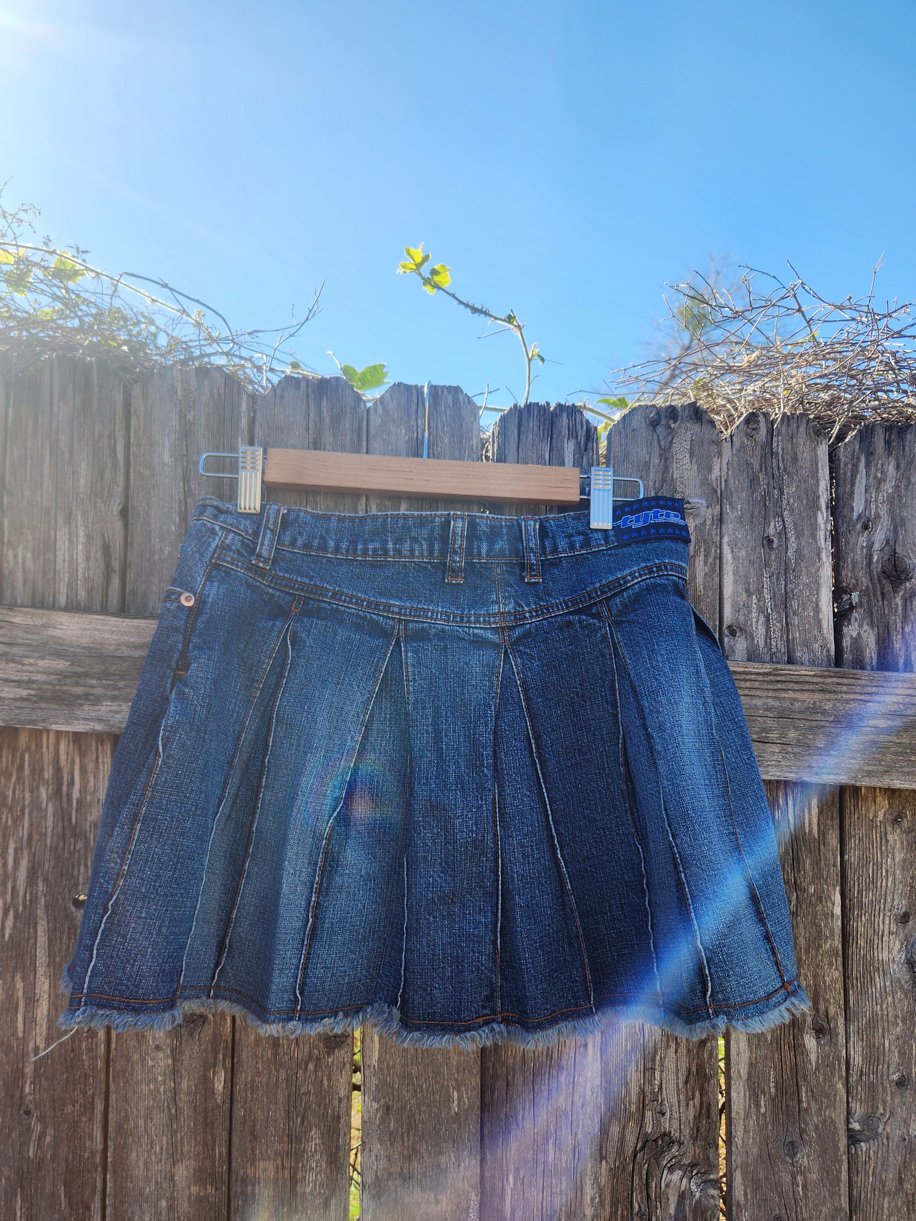 Other Tyte Denim Pleated Miniskirt Size 40" / US 18 - 6 Thumbnail