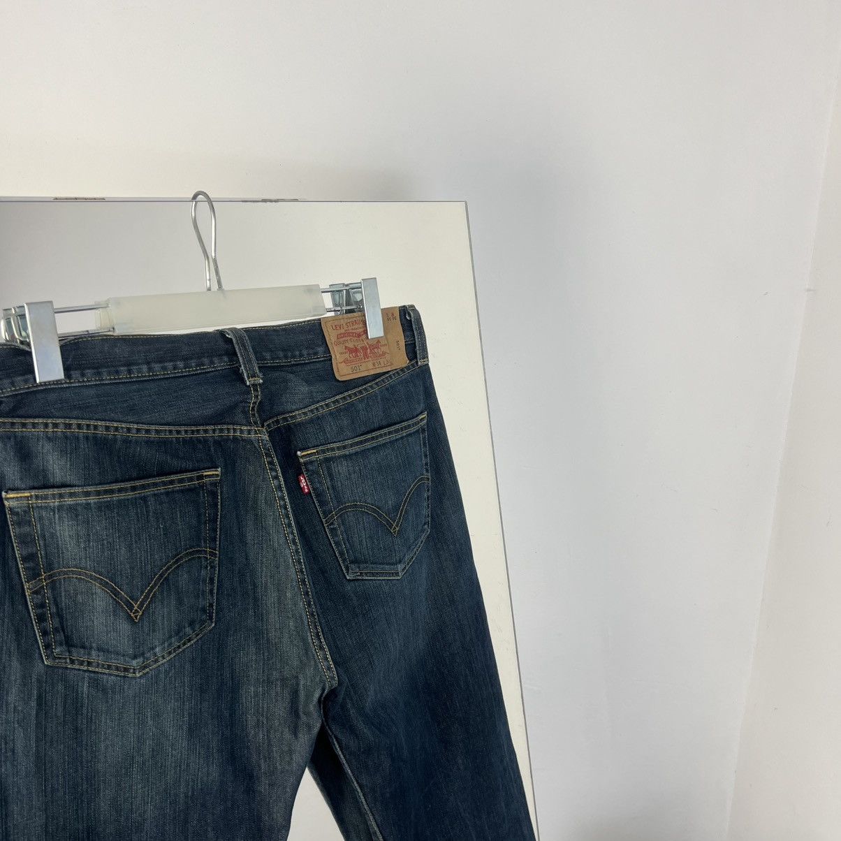 Levi's Vintage Y2K 501 Levi’s Blue Denim Baggy Jeans Size US 34 / EU 50 - 3 Thumbnail