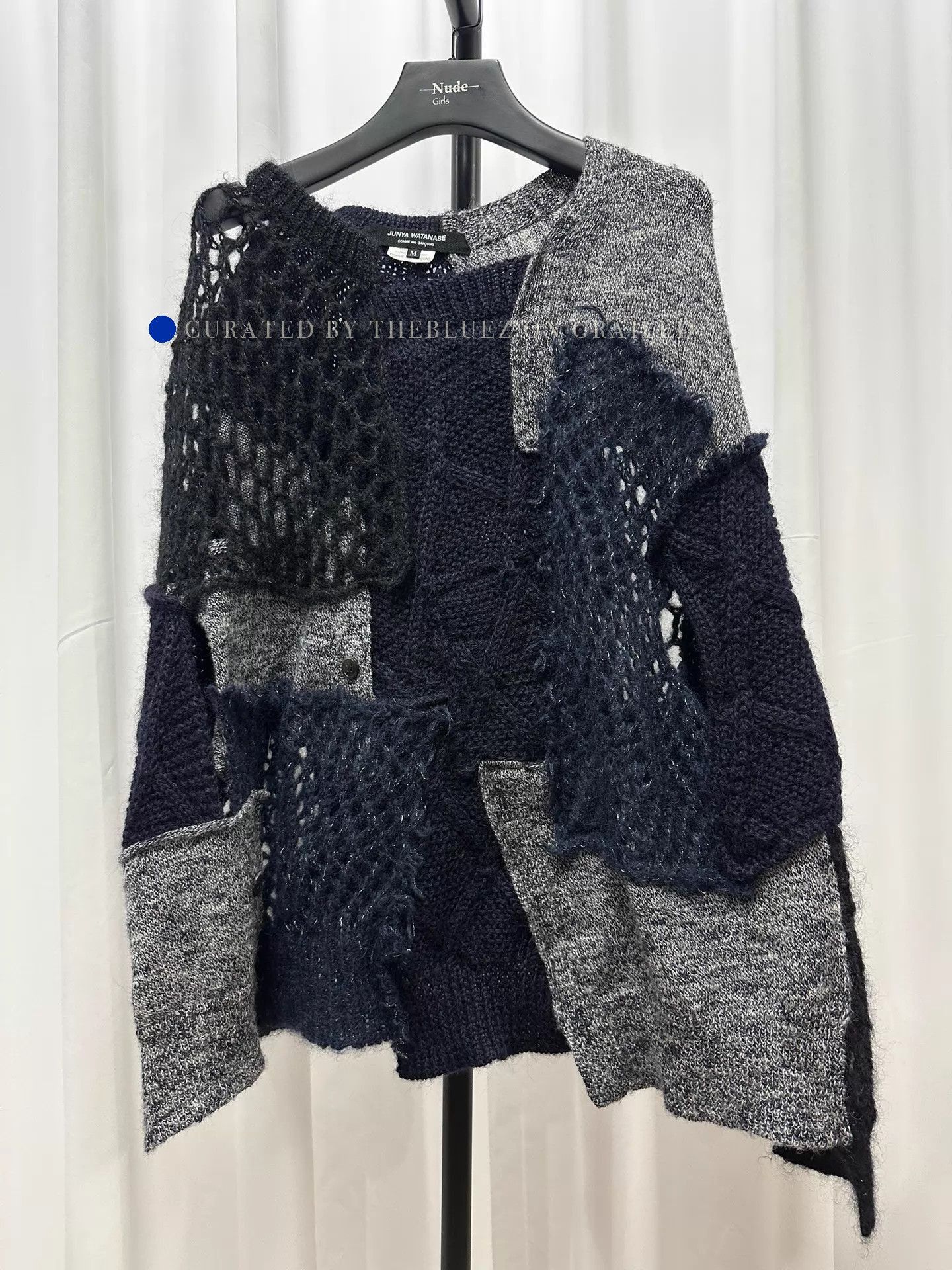 Junya Watanabe Deconstructed Black Knit Sweater Size US M / EU 48-50 / 2 - 1 Thumbnail