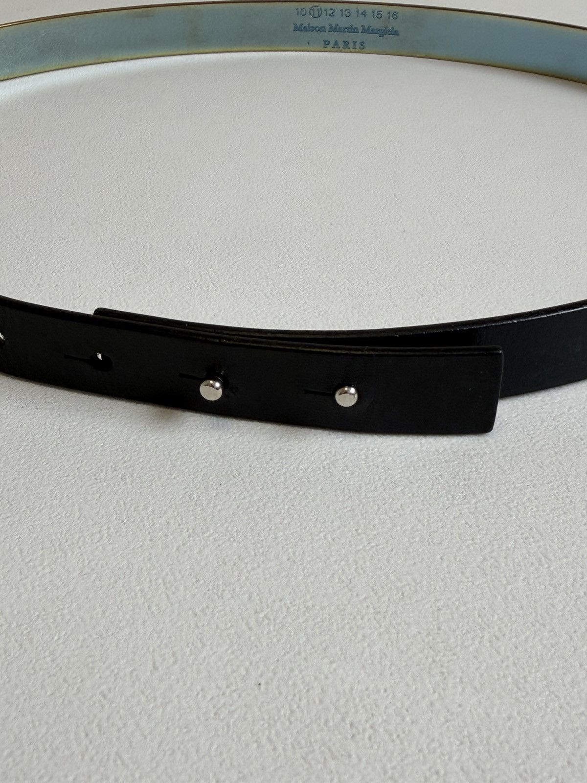 Maison Margiela 08 ‘Incognito’ Iridescent Metal/Leather Belt Size ONE SIZE - 14 Thumbnail