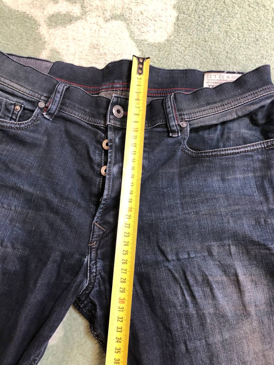 Diesel Diesel Mens Tepphar Jeans Slim Carrot Dark Blue Wash Size US 32 / EU 48 - 18 Thumbnail