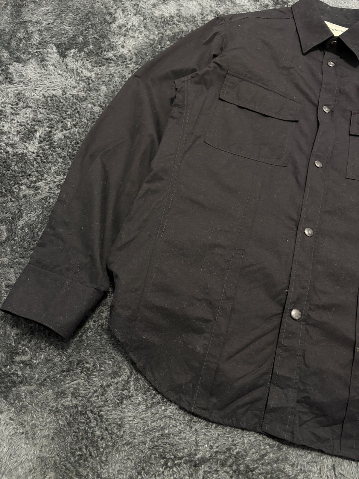 Dirk Bikkembergs Rare Dirk Bikkembergs Black Multipocket Shirt Size US L / EU 52-54 / 3 - 2 Thumbnail