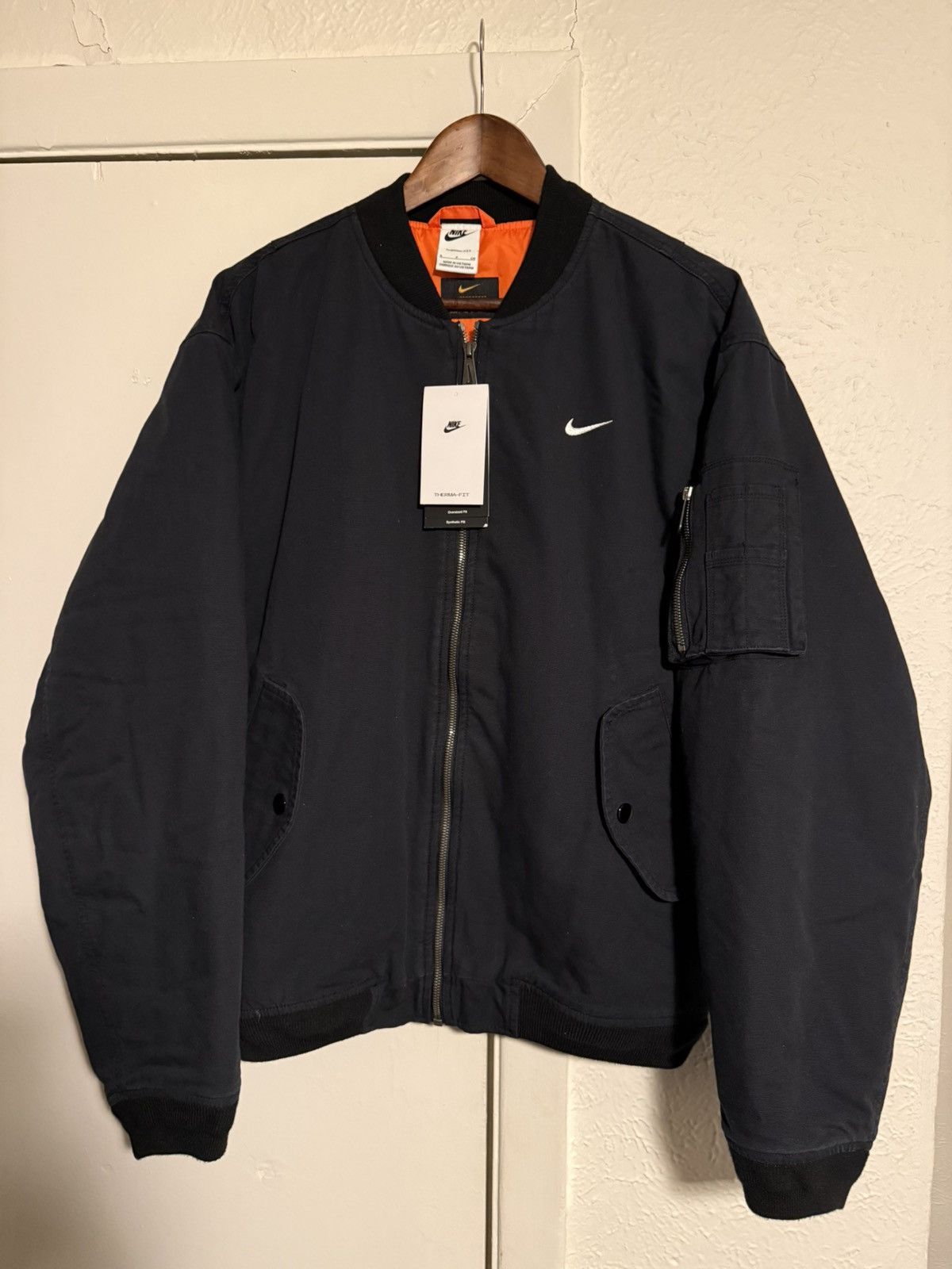 Nike DS - Nike Life Solo Swoosh Flight Canvas Bomber - S Size US S / EU 44-46 / 1 - 1 Thumbnail