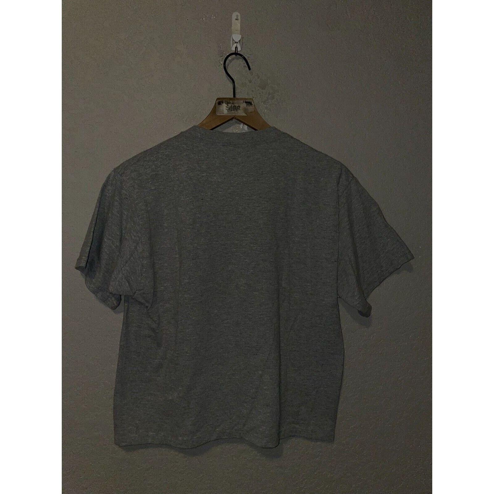 Fruit Of The Loom Vintage Womens Navy Crop Top Gray Shirt Tee Women Medium Size M / US 6-8 / IT 42-44 - 5 Thumbnail