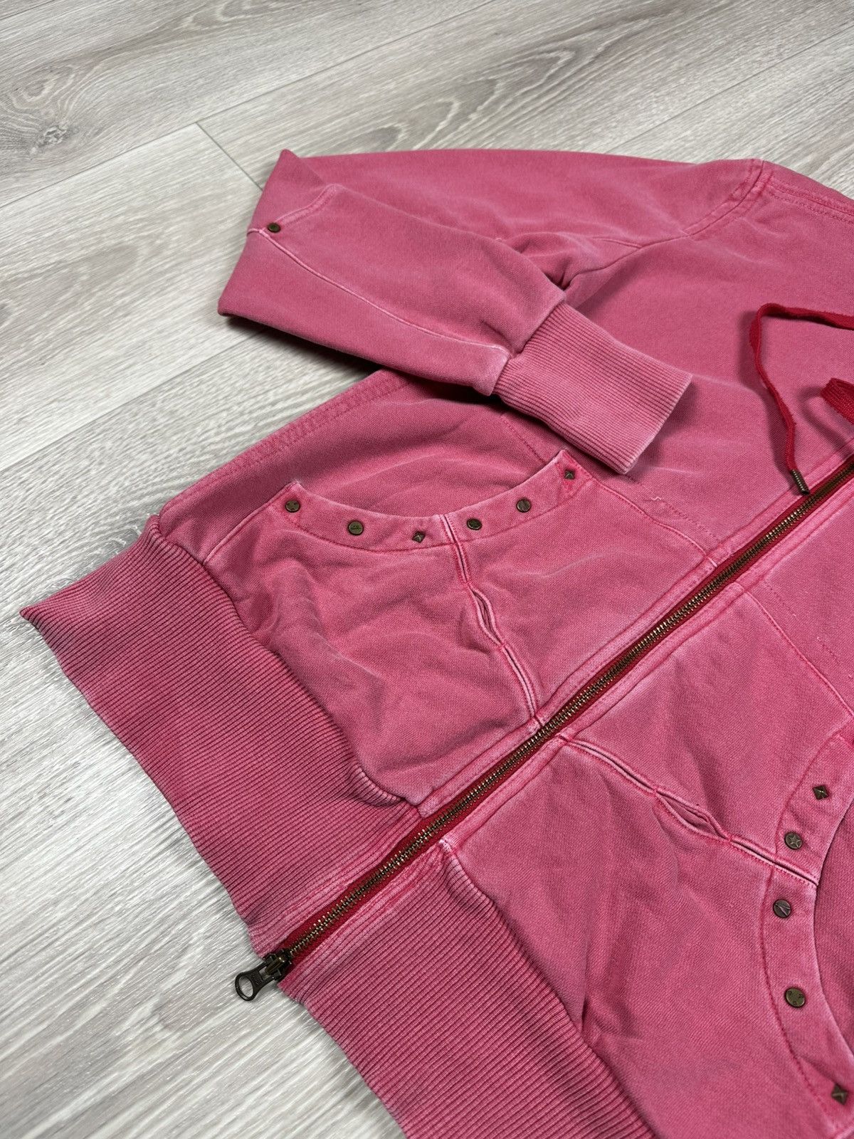 Nike × Vintage Vintage Nike Full Zip Up Pink Hoodie Size Women’s L Size L / US 10 / IT 46 - 7 Thumbnail