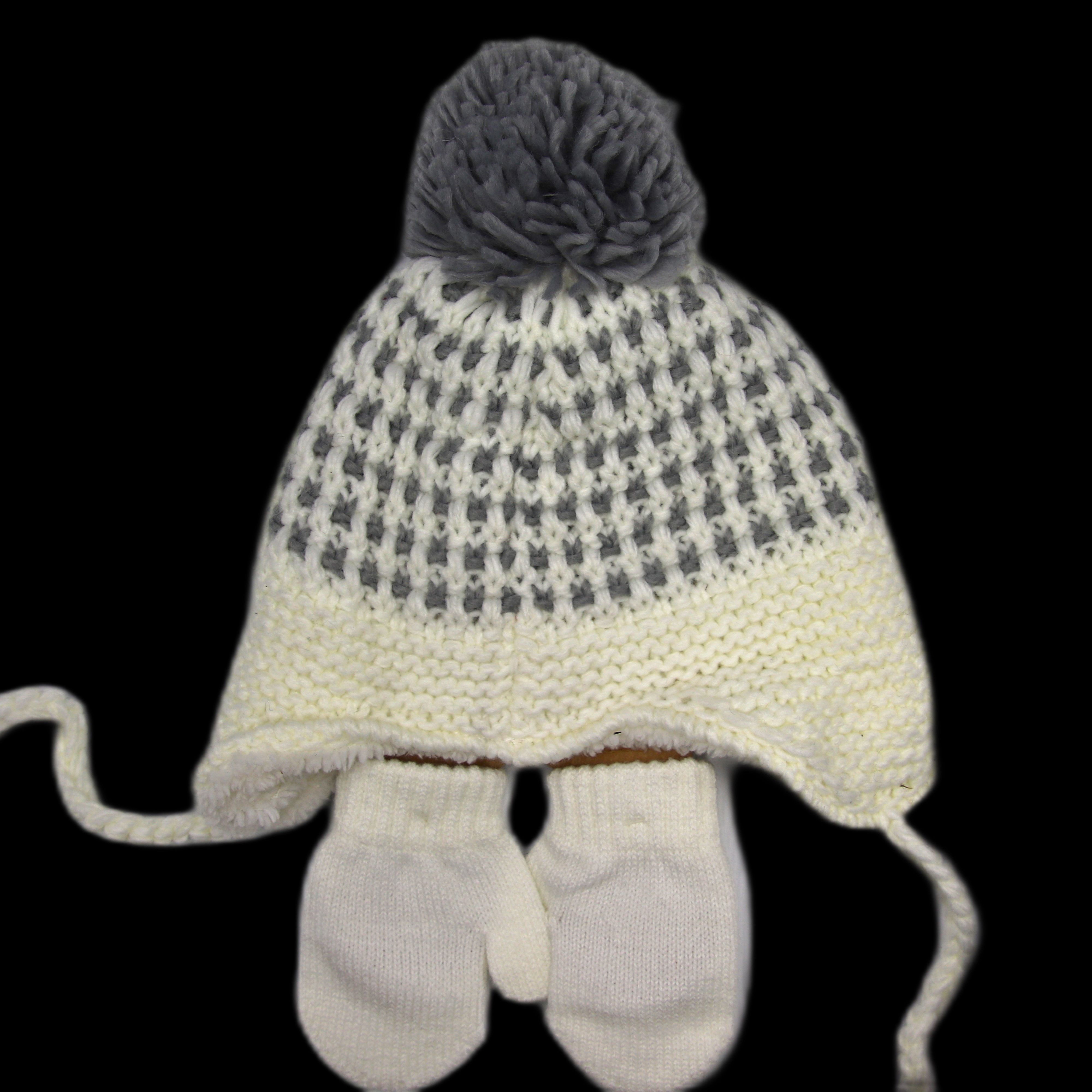Other Chaos Kid Junior Beanie White Grey Size ONE SIZE - 2 Thumbnail