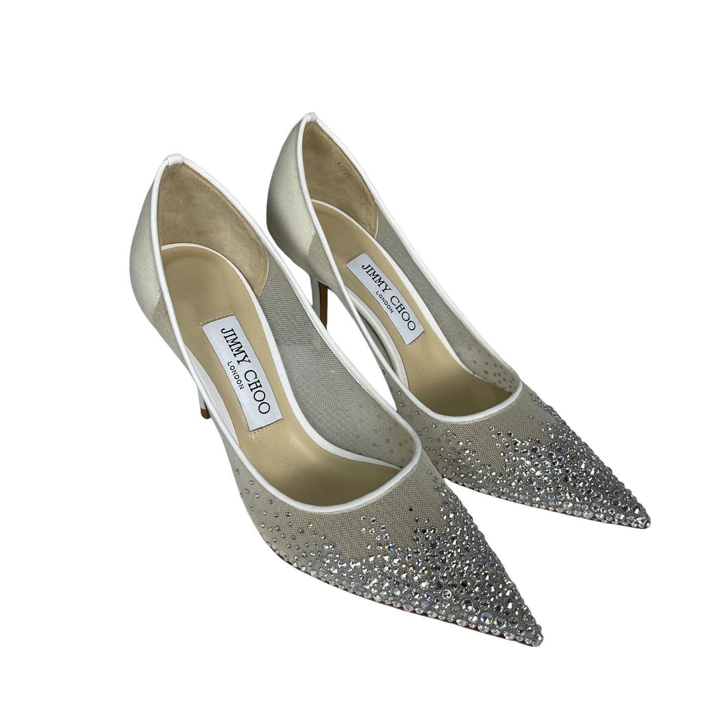 Jimmy Choo Jimmy Choo Crystal Mesh Pumps Size 36.5 Size US 6.5 / IT 36.5 - 1 Thumbnail