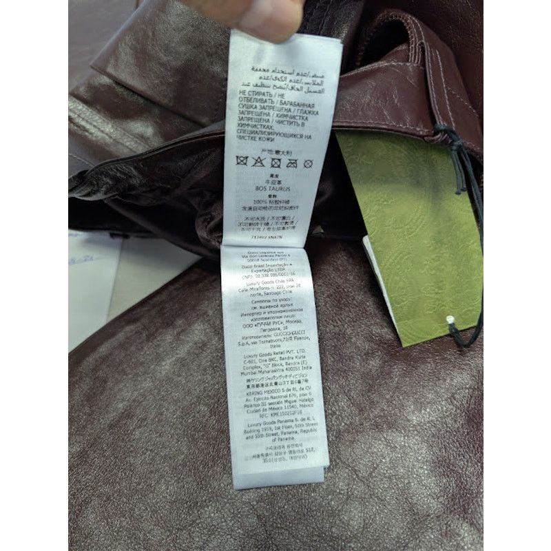 Gucci o1rshd1 Soft Leather Pants in Bordeaux Size US 32 / EU 48 - 19 Thumbnail