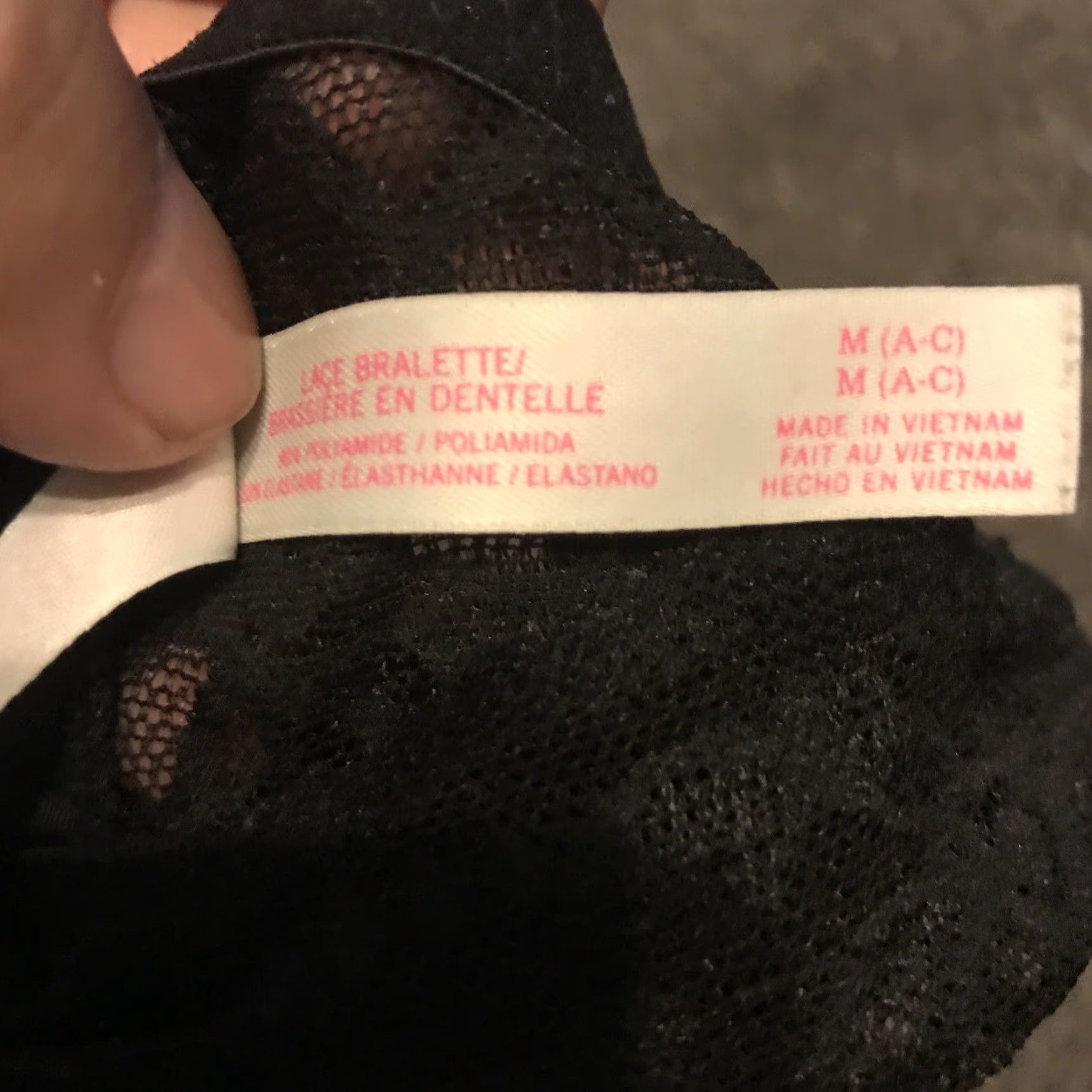 Victoria's Secret VINTAGE? Victoria's Secret Pink Lace Bralette Bra Women M Medium Black Bralette Victoria's Secret Womens Black Lace Bralette M Size ONE SIZE - 4 Thumbnail