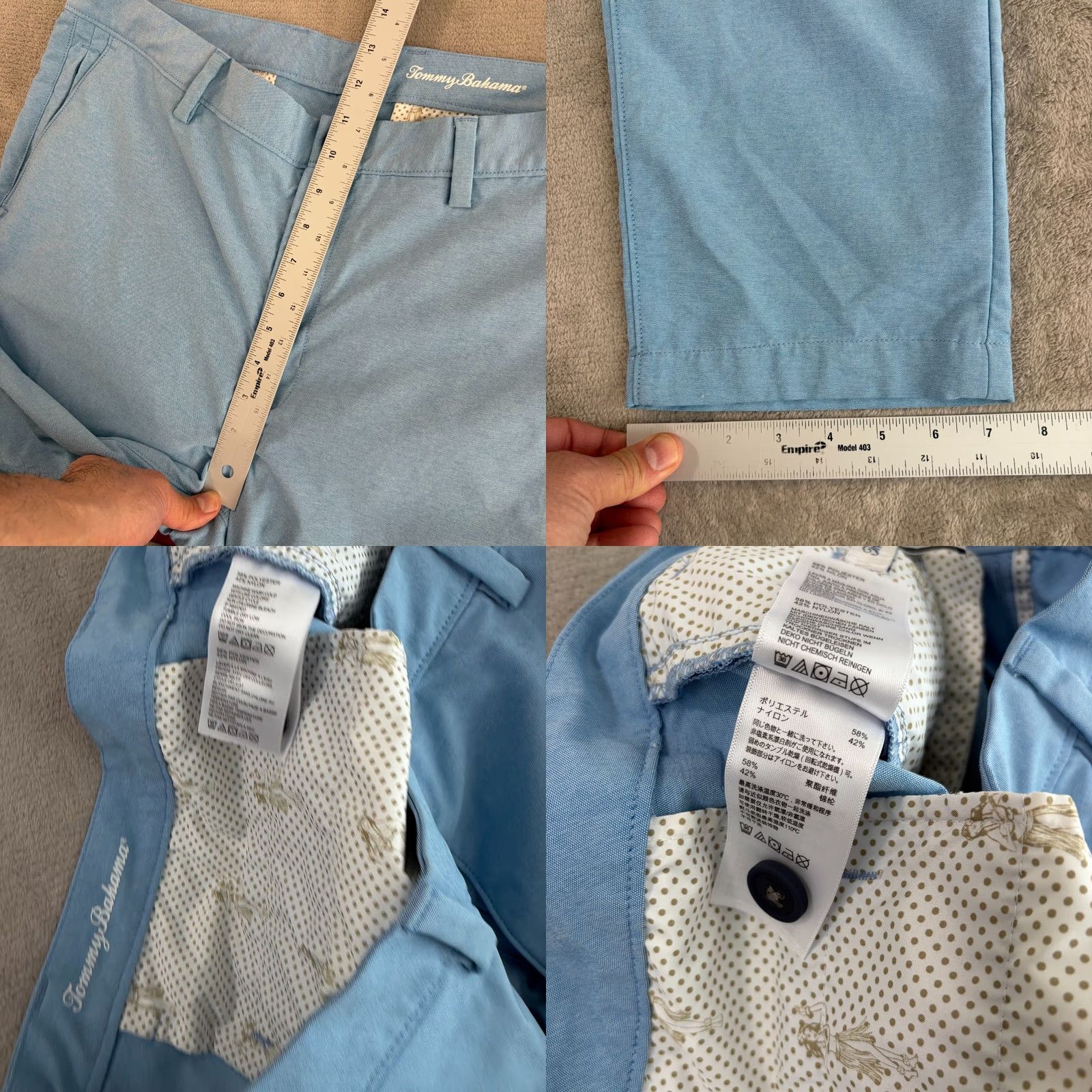 Tommy Bahama VINTAGE? No. Tommy Bahama Island Zone Performance Golf Pants in Sky Blue Men 38x28 Size US 38 / EU 54 - 8 Thumbnail