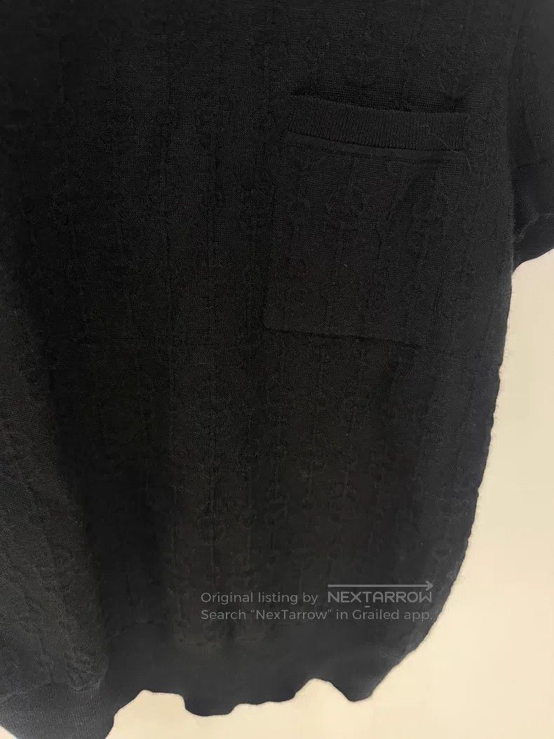 Hermes Hermes Pig Nose Relief Jacquard Pocket Short-Sleeve Knit S Size S / US 4 / IT 40 - 3 Thumbnail