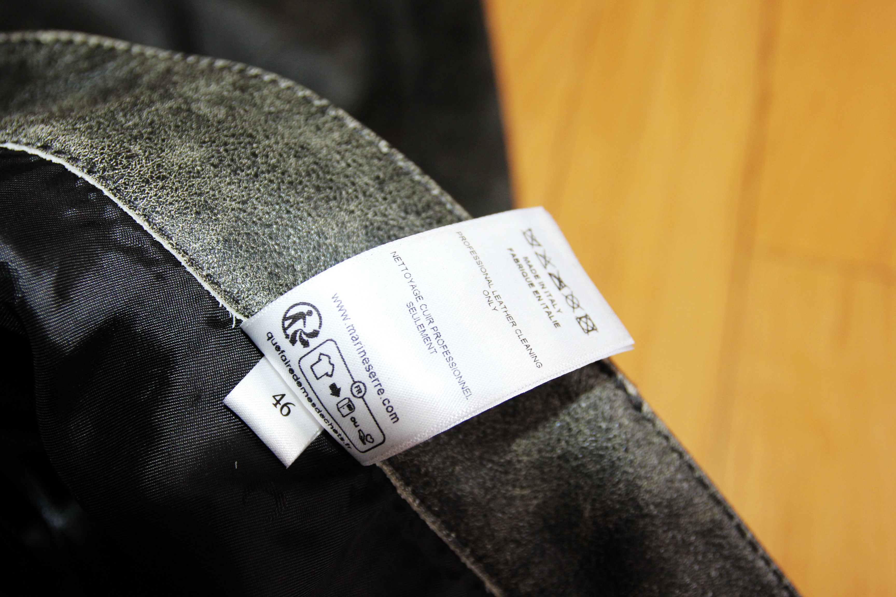 Marine Serre BNWT AW25 MARINE SERRE VINTAGE MOON LEATHER BELTED PANTS 46 Size US 30 / EU 46 - 11 Thumbnail