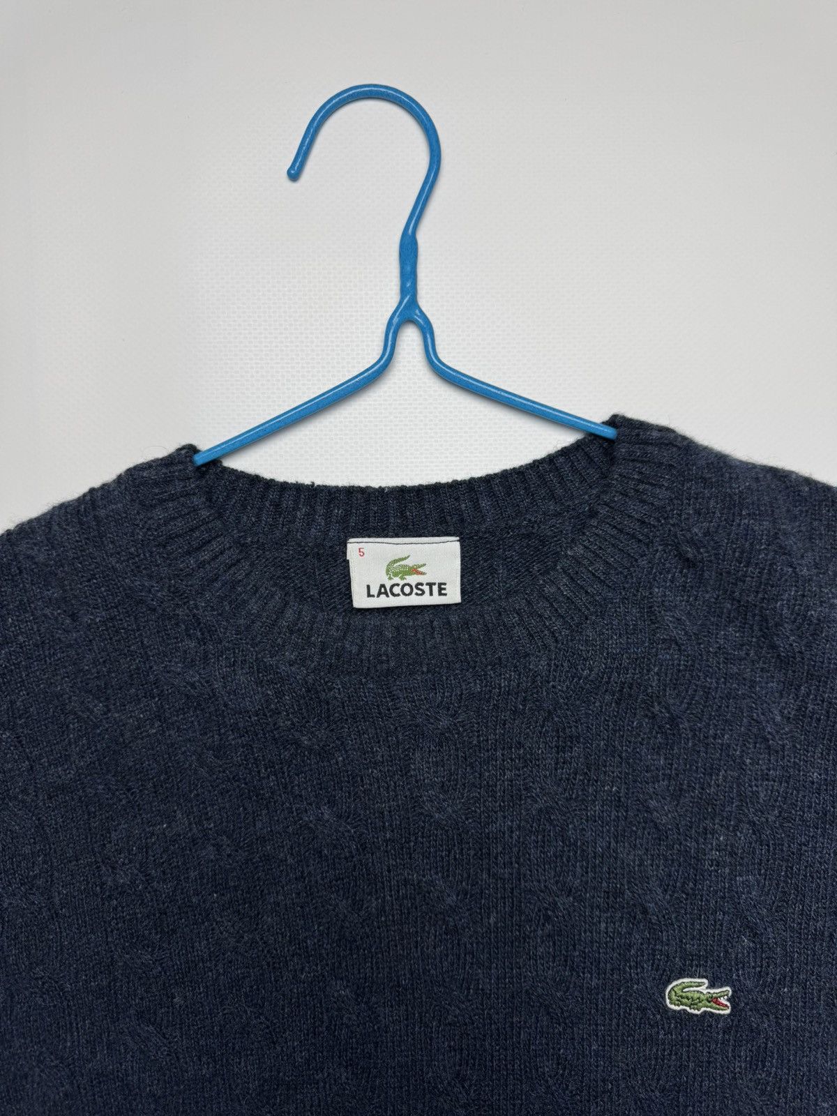 Lacoste Lacoste Cable Knit Wool Sweater Size US L / EU 52-54 / 3 - 4 Thumbnail