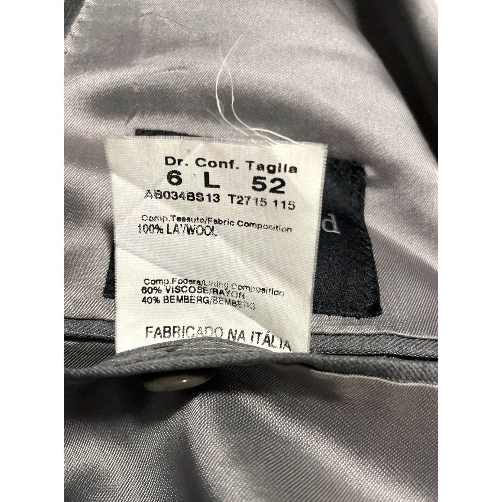 Ermenegildo Zegna Ermenegildo Zegna Blazer Men’s Single-Breasted 42L Wool Gray Notch Lapel Four-Button Viscose Lining Italy Size 42 Regular Vintage: No Size 42R - 4 Thumbnail