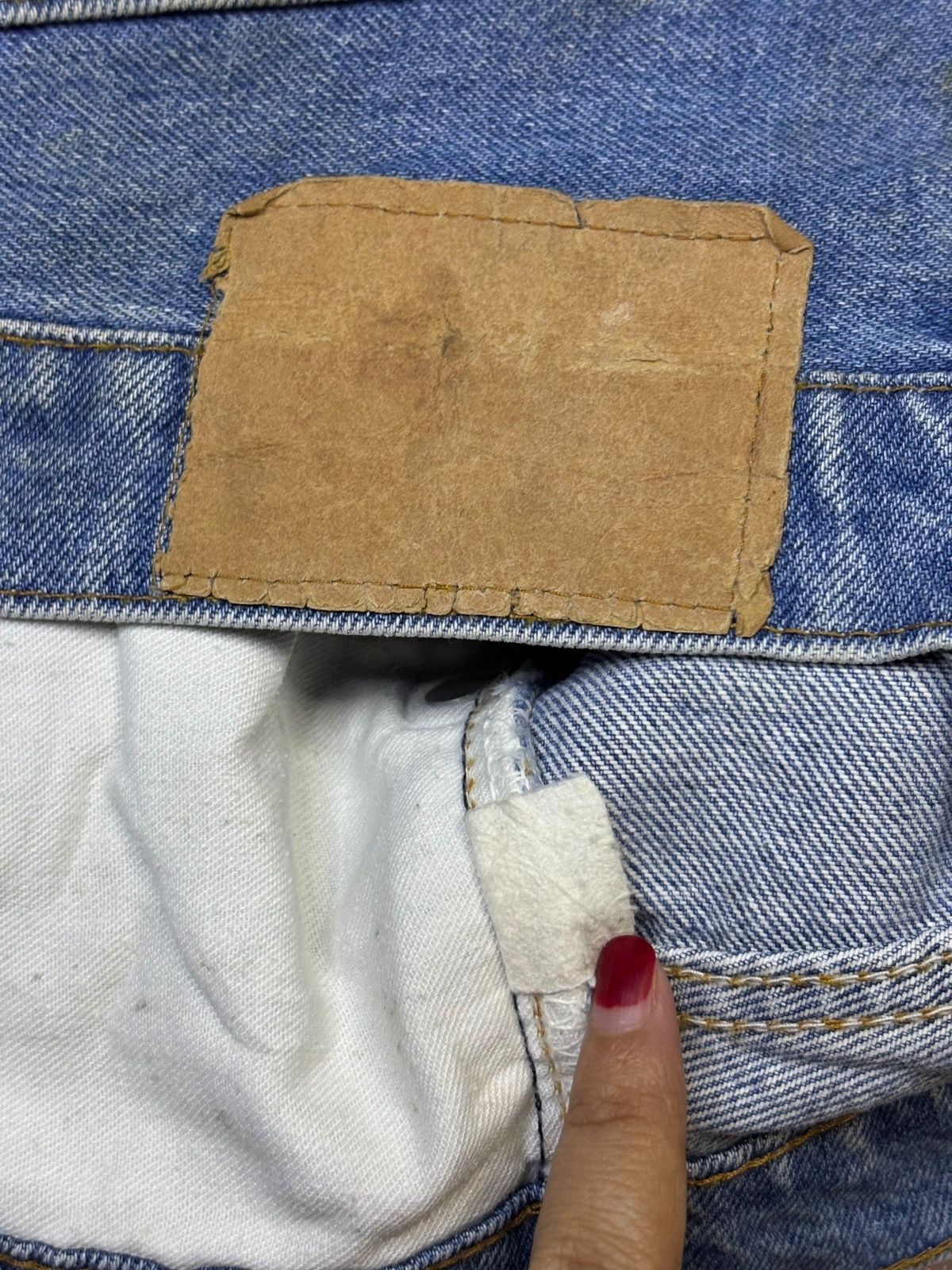 Levi's × Vintage Vintage 70s Levis Blue Wash Grunge Style Jeans Size US 33 - 11 Thumbnail