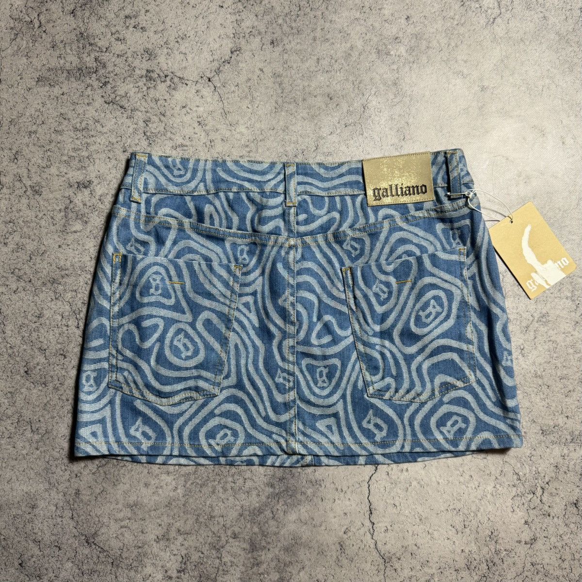 John Galliano NEW Galliano Y2K 00s Mini Shorts Size 28" / US 6 / IT 42 - 2 Thumbnail