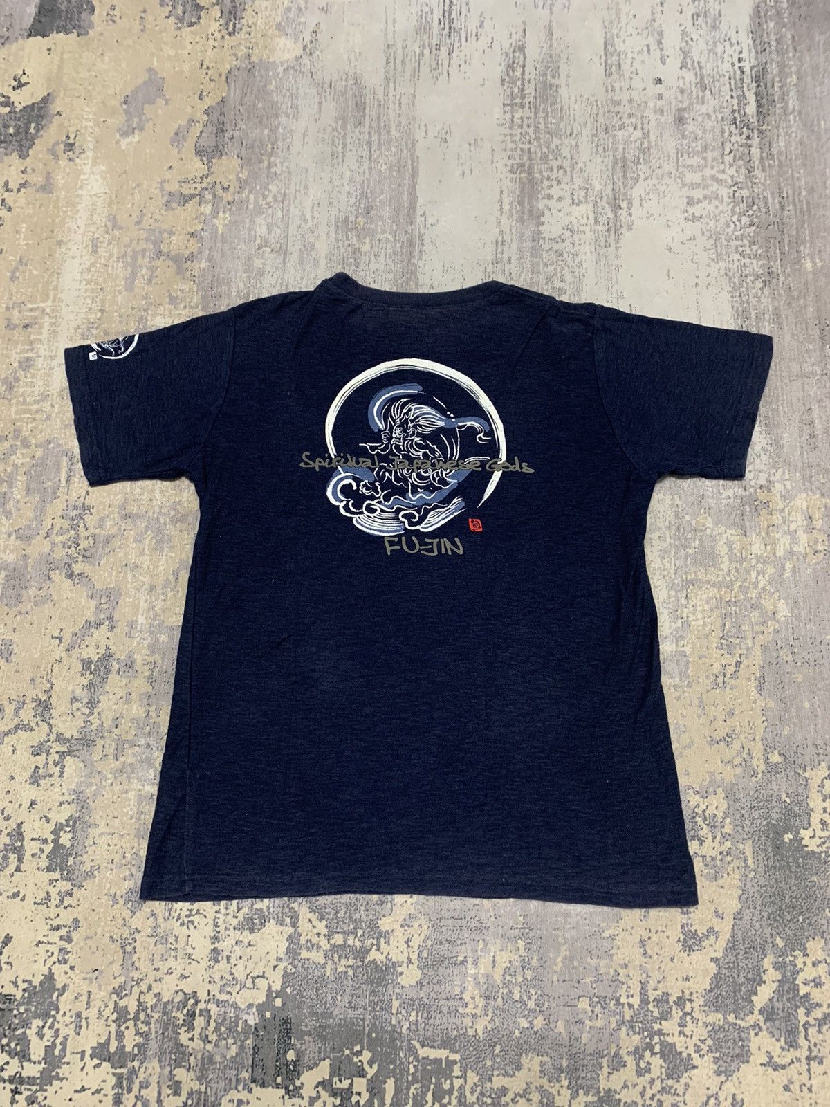 Japanese Brand Fu-jin Japanese Spiritual God Sukajan Shirt Size US M / EU 48-50 / 2 - 1 Thumbnail