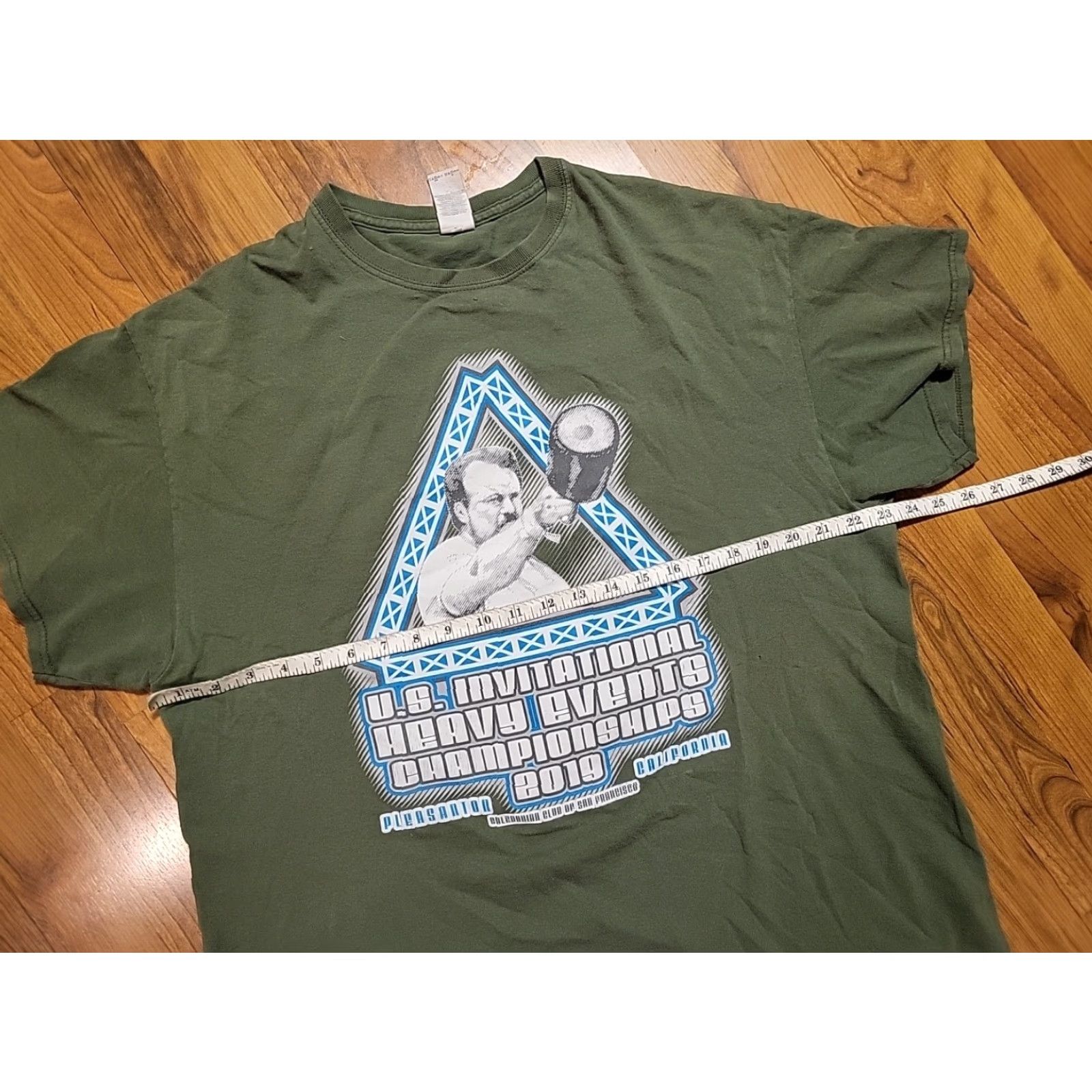 Gildan U.S. Heavy Events Tshirt Caledonion Club Championship 2019 XL SS Green Lifting - Gildan - Men - T-Shirt Size US XL / EU 56 / 4 - 4 Thumbnail