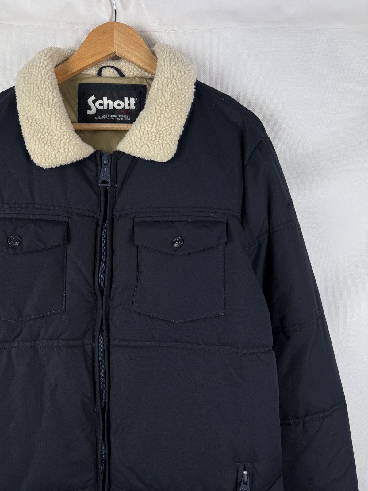 Schott Schott NYC Men’s Down Puffer Jacket Size XL USA Size US XL / EU 56 / 4 - 3 Thumbnail