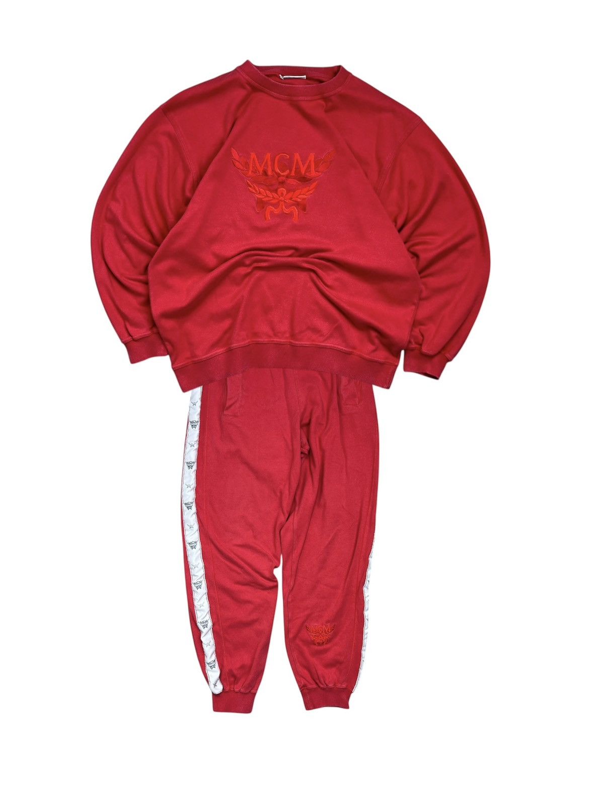 MCM MCM Fashion Vintage 90's Rare Sweatshirt + Pants Set Size US XL / EU 56 / 4 - 1 Thumbnail