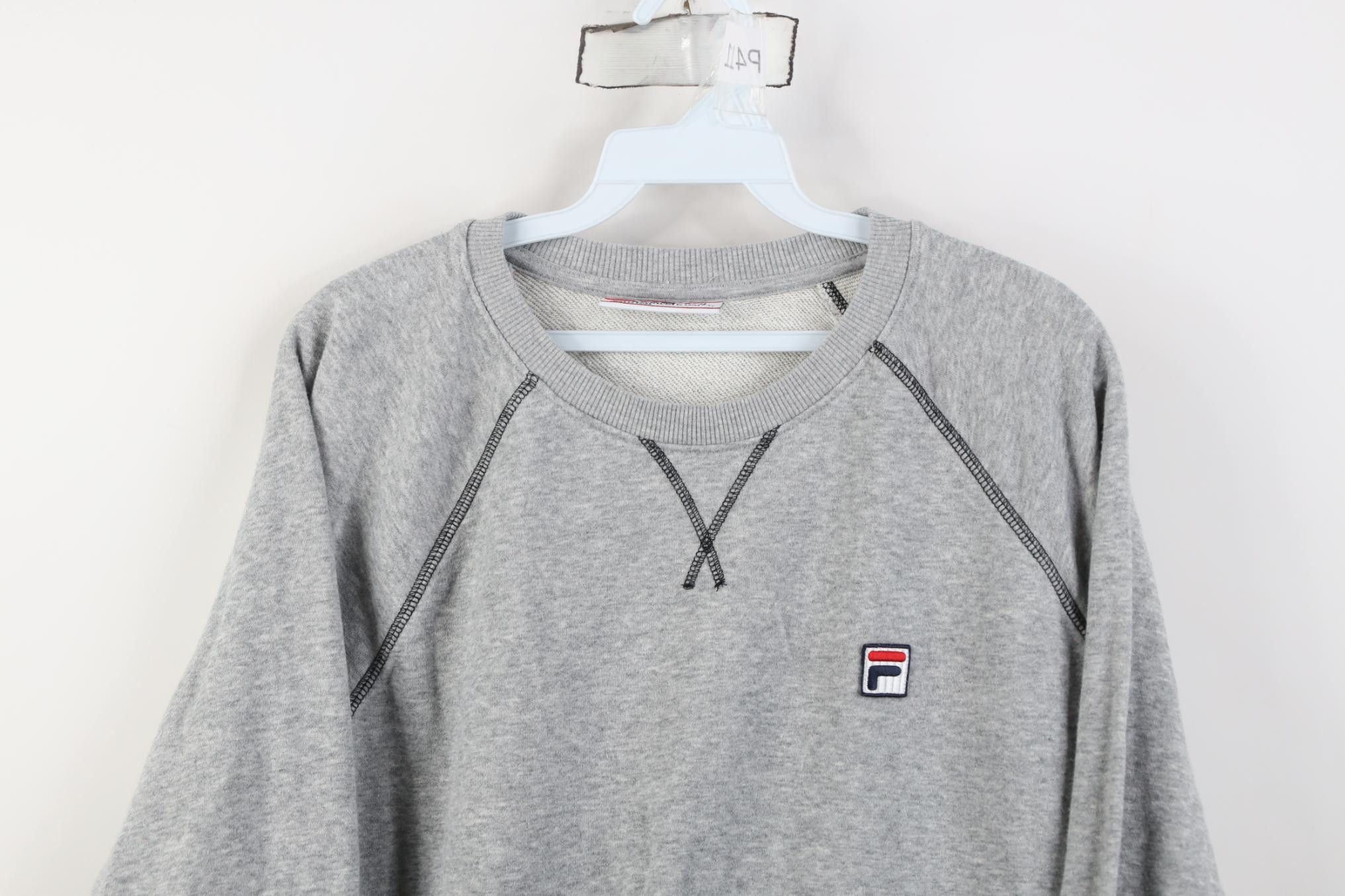 Fila Vintage Y2K FILA Terry Crewneck Sweatshirt Heather Gray Size XL / US 12-14 / IT 48-50 - 2 Thumbnail