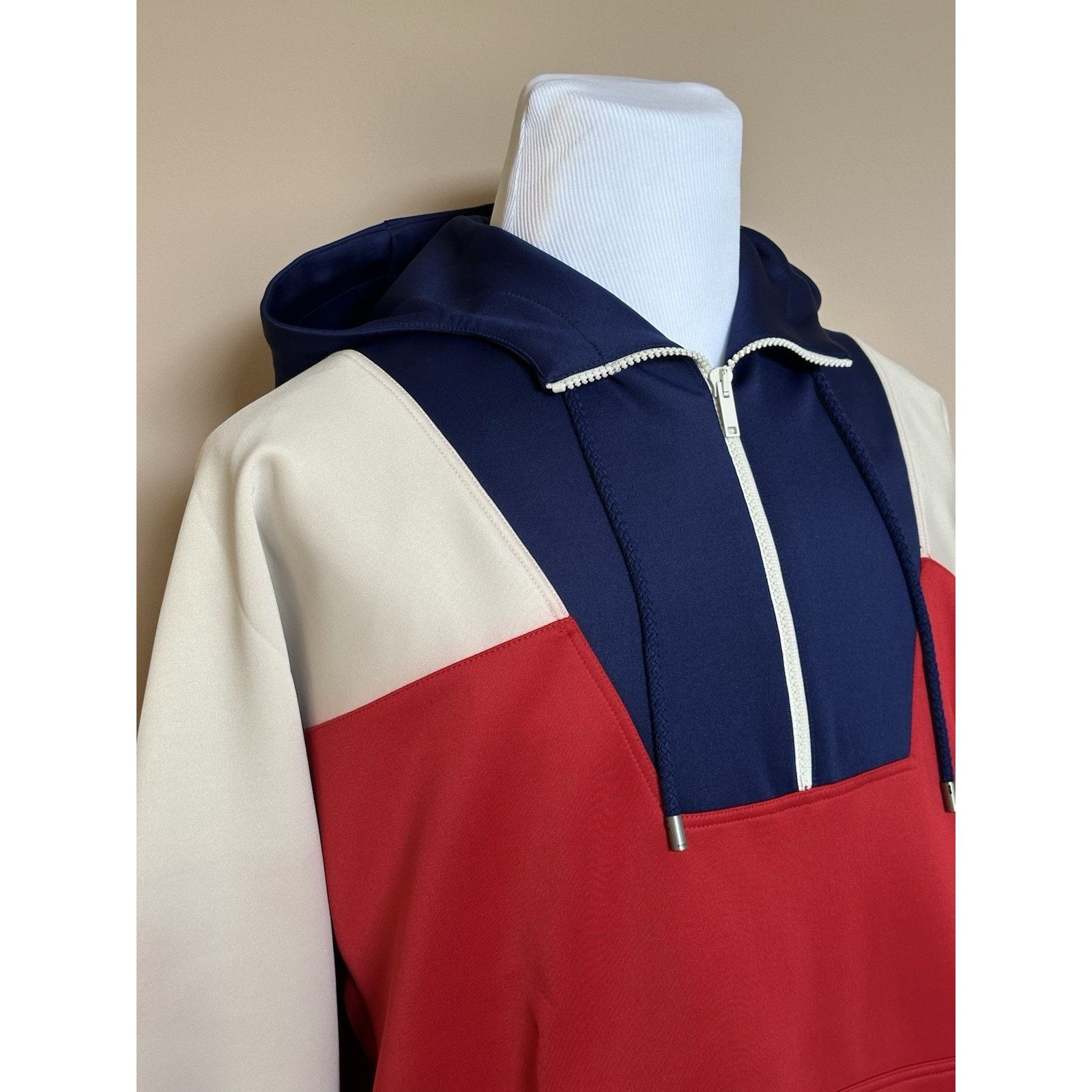 Gucci Gucci Men's Red/White/Blue Jacket with Hoodie Small 706413 Size US S / EU 44-46 / 1 - 5 Thumbnail