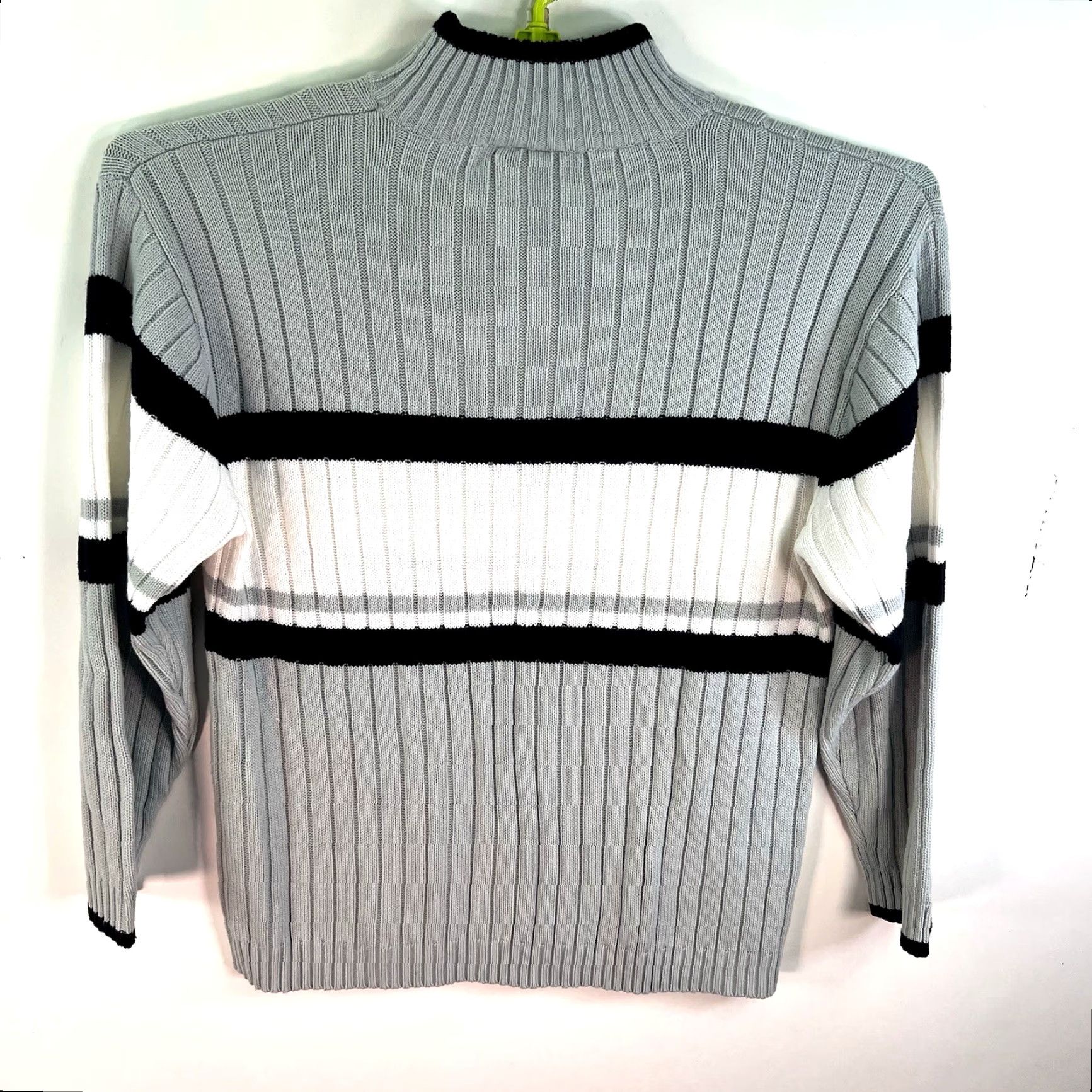 Southpole VINTAGE Southpole Mens Sweater XL Gray White Striped Pullover 90s Knit Logo Casual Size US XL / EU 56 / 4 - 6 Thumbnail