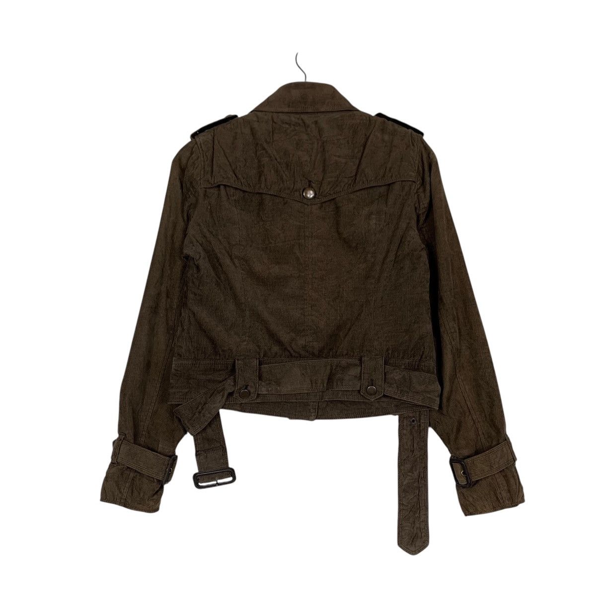 Japanese Brand UNIVERSAL LANGUAGE Crop Belted Jacket #1528-C68 Size XS / US 0-2 / IT 36-38 - 7 Thumbnail