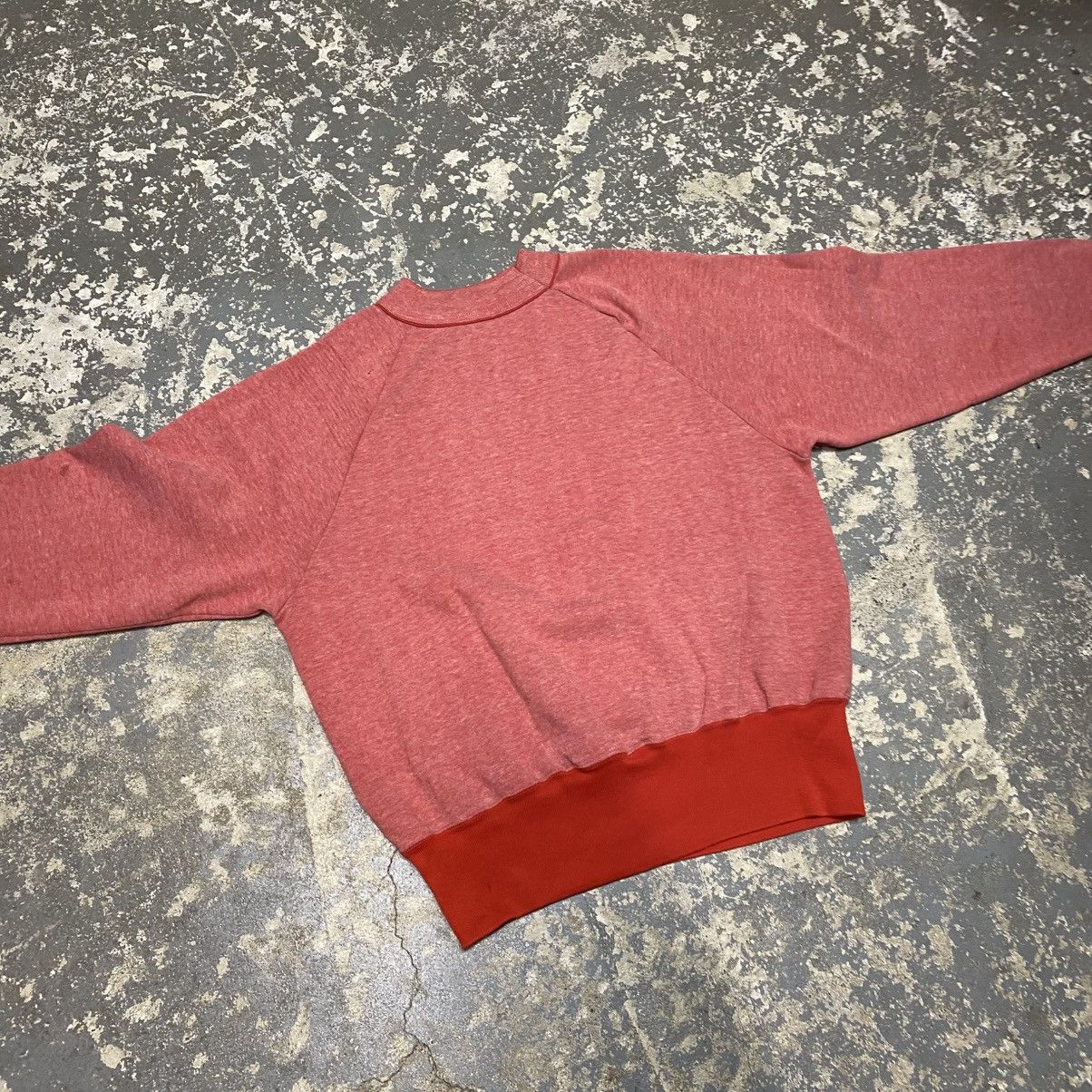 Japanese Brand × Vintage True Vintage Red Faded 2 Tone Blank 60s/70s Crewneck Sweat Size US M / EU 48-50 / 2 - 9 Thumbnail