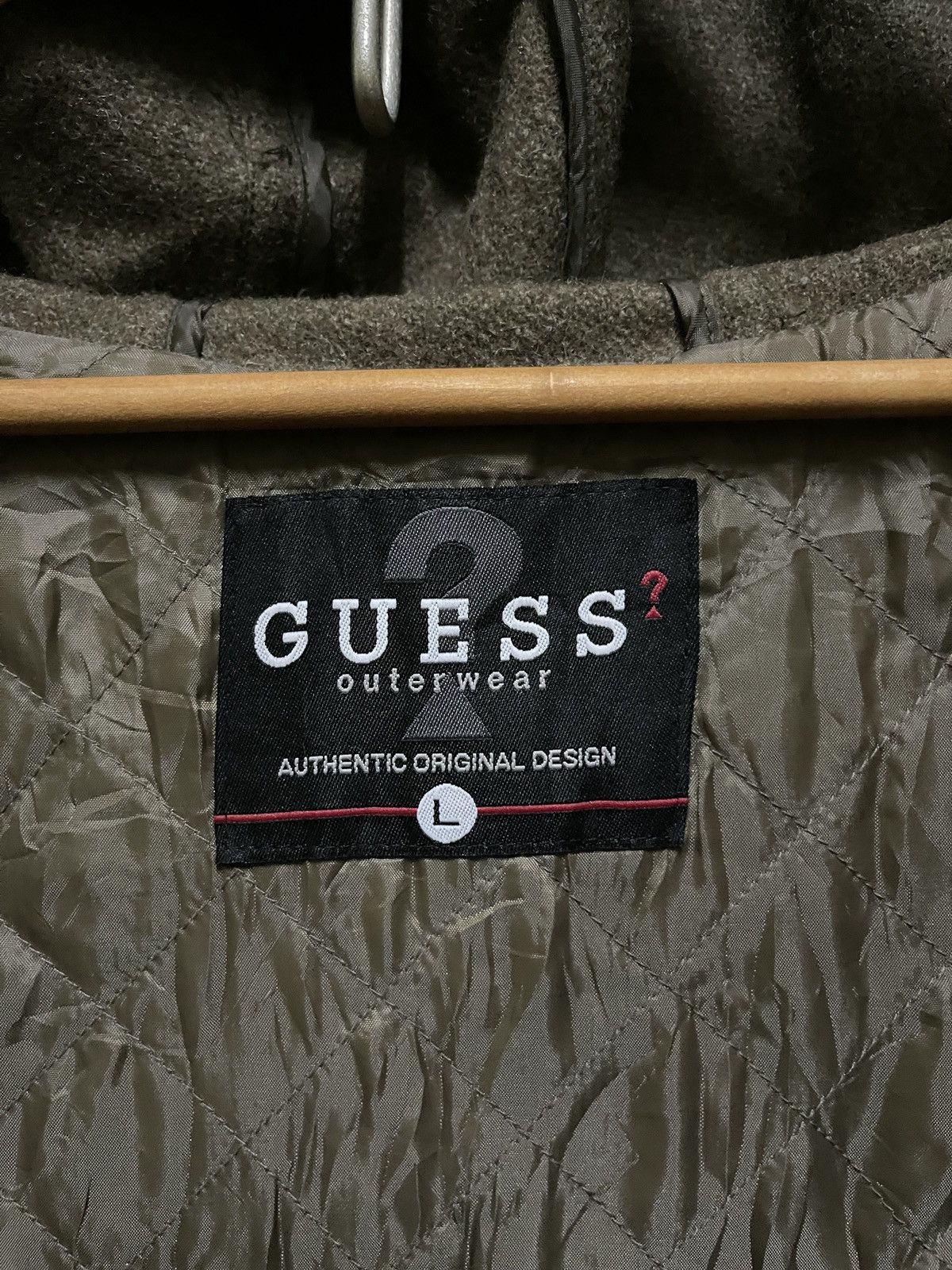 Guess Guess Wool Hoodie Jacket Size US L / EU 52-54 / 3 - 11 Thumbnail