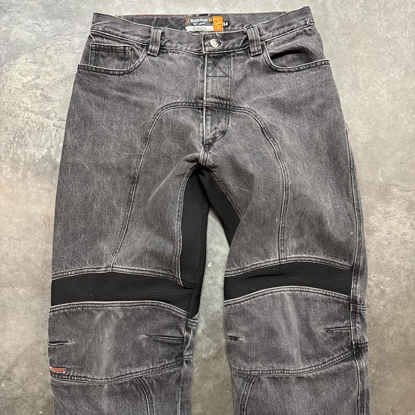 Vintage Vintage Y2K Insane ICON Faded Baggy Racing Denim Jeans Size US 34 / EU 50 - 2 Thumbnail