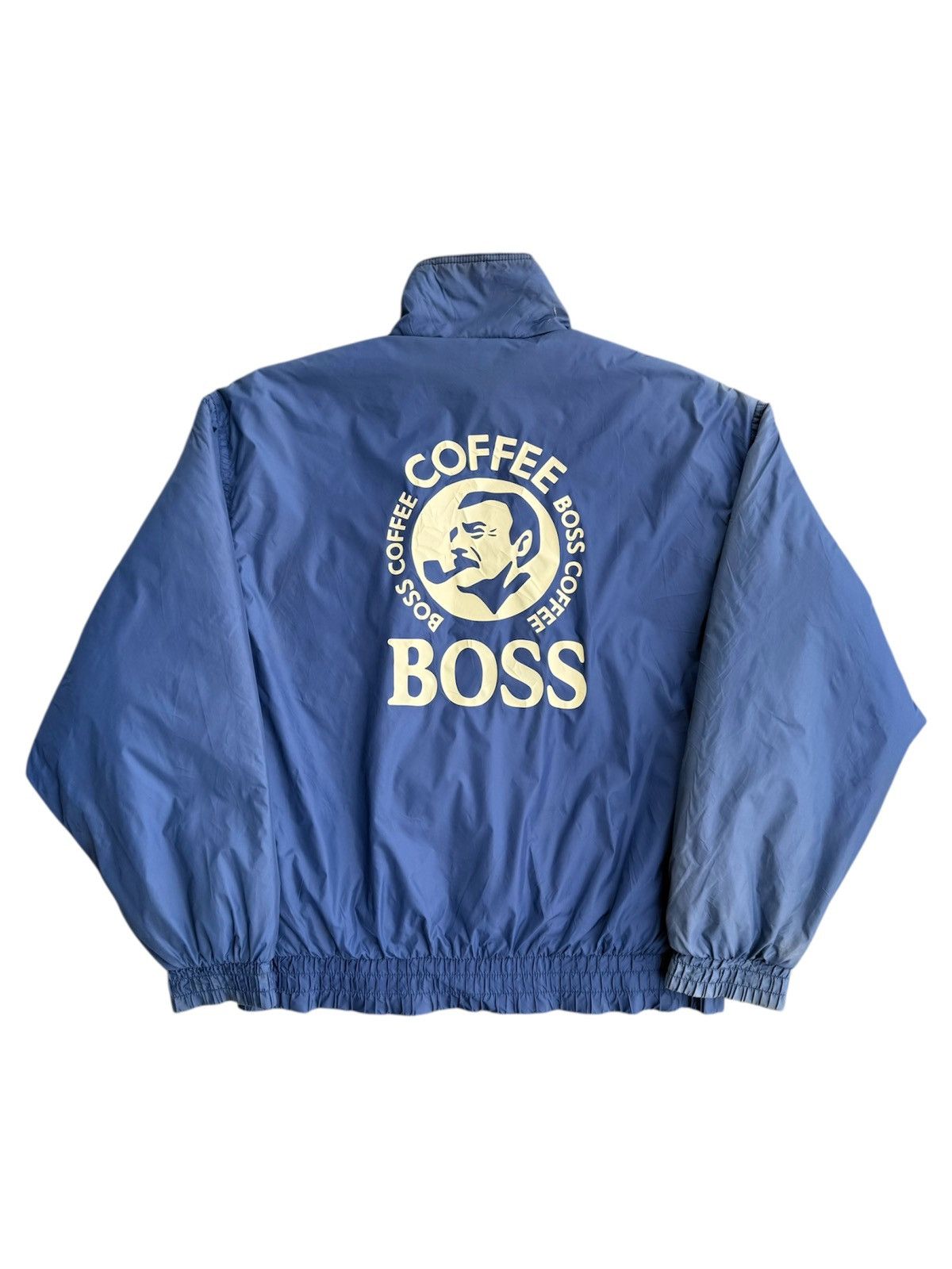 Japanese Brand Vintage 90’s SUNTORY COFFEE BOSS Puffer Bomber Jacket Size US L / EU 52-54 / 3 - 1 Thumbnail