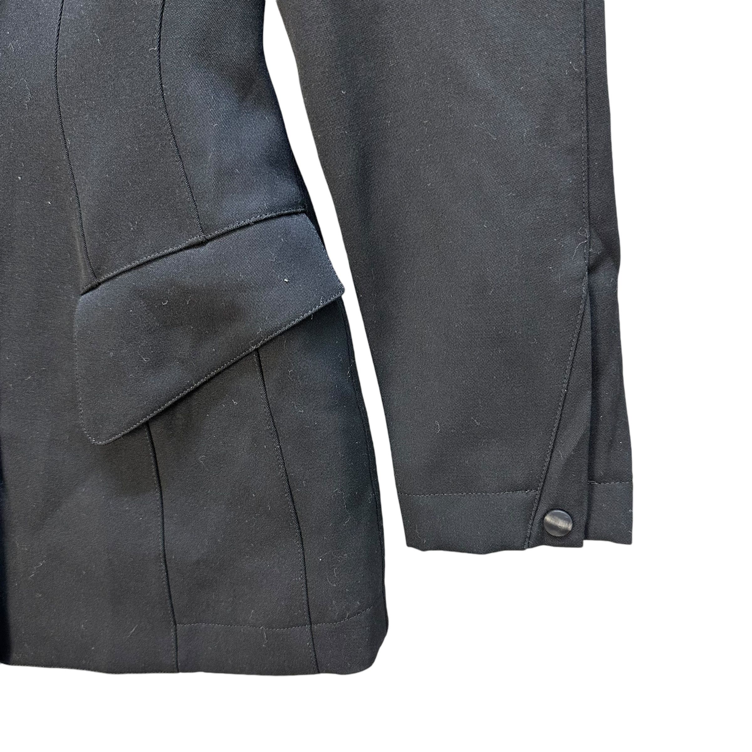 Thierry Mugler 80's THIERRY MUGLER Asymmetrical Jacket Collarless #A56-1279 Size S / US 4 / IT 40 - 5 Thumbnail