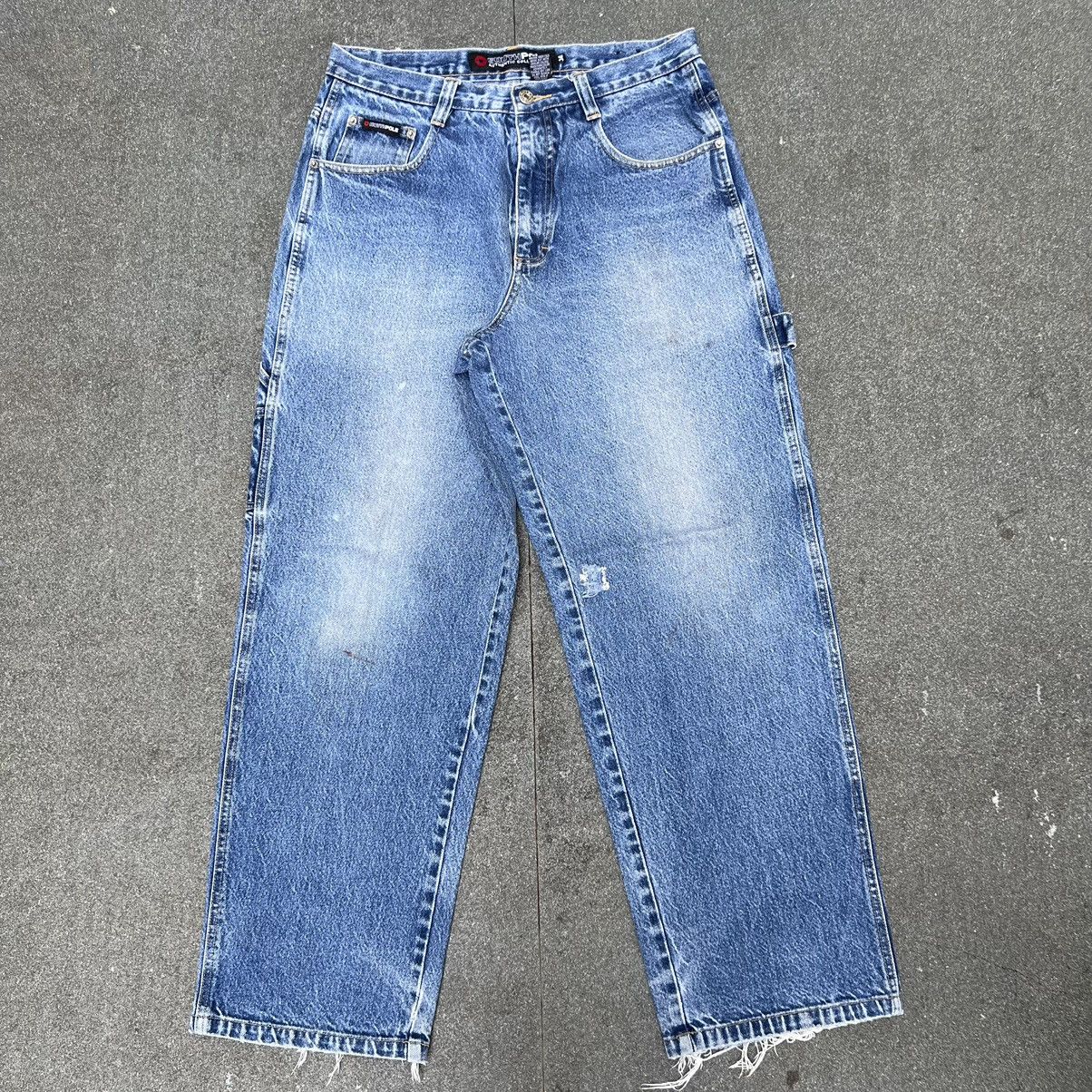 Southpole × Vintage Vintage South Pole Spellout Baggy Jeans Size US 34 / EU 50 - 3 Thumbnail