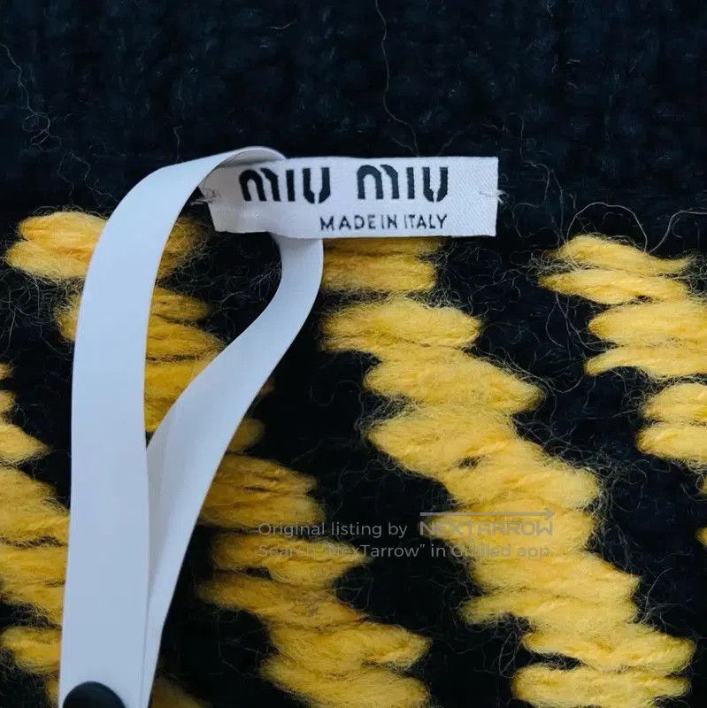 Miu Miu Miu Miu Yellow Wool Sweater for Women . Size M / US 6-8 / IT 42-44 - 5 Thumbnail