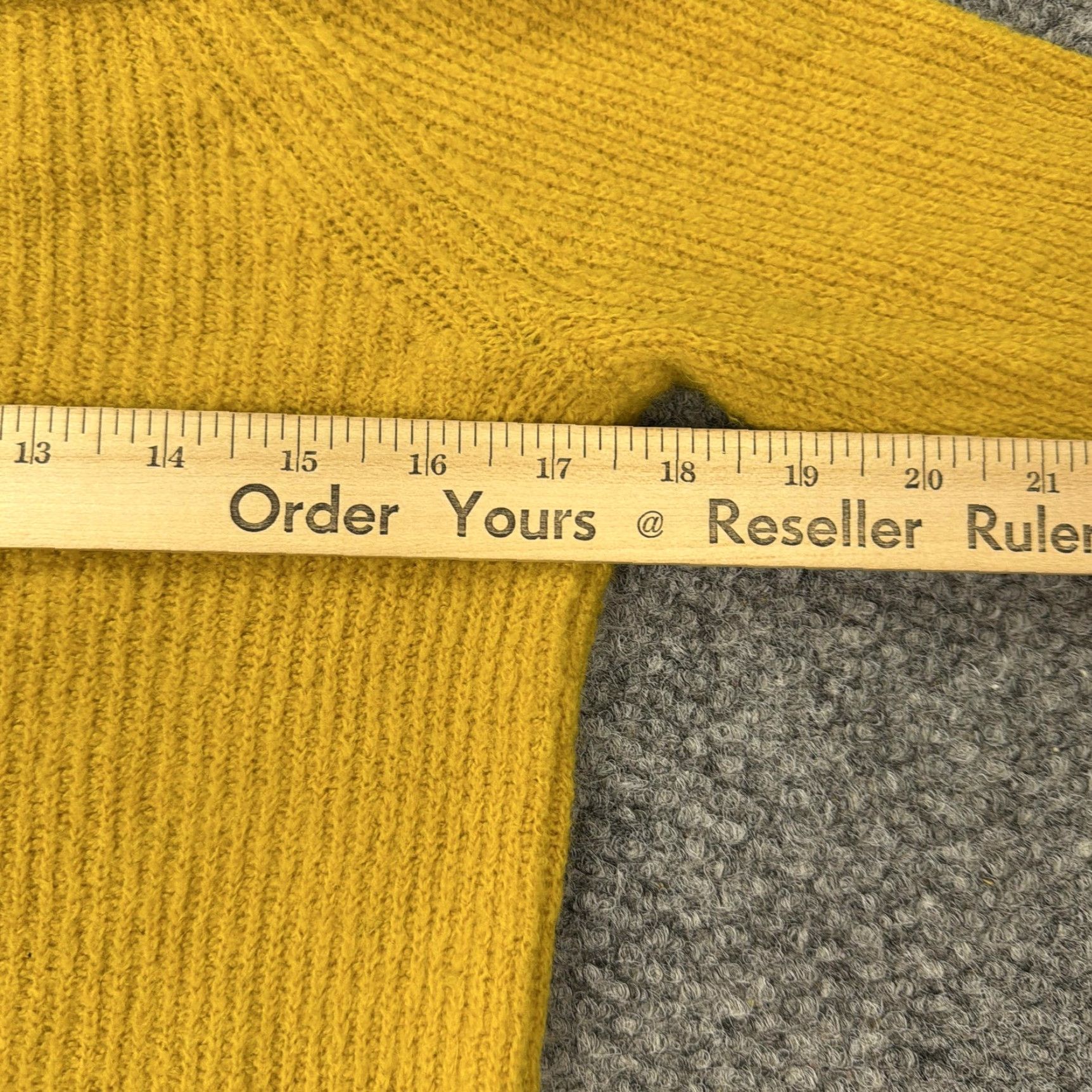 Anthropologie Anthropologie Sweater Womens PL Yellow Moth Wool Alpaca Mock Neck Pullover Knit Size L / US 10 / IT 46 - 8 Thumbnail