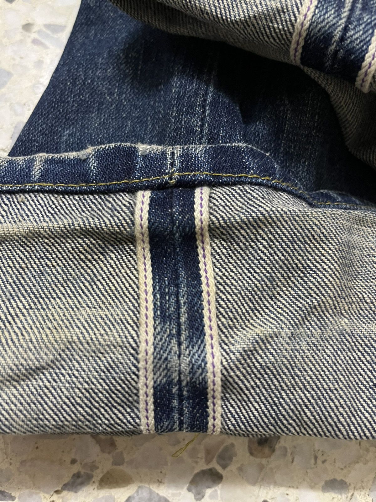 Vintage Vintage Paul Smith purple line selvedge distressed denim Size US 31 - 8 Thumbnail