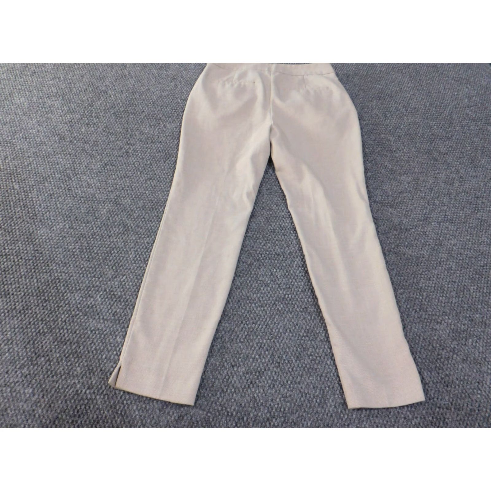 Zara zara Women Pants Beige Straight Office Casual Stretch Knit Button Dress Pants Regular 2 Beige Women Pants Size 28" / US 6 / IT 42 - 7 Thumbnail