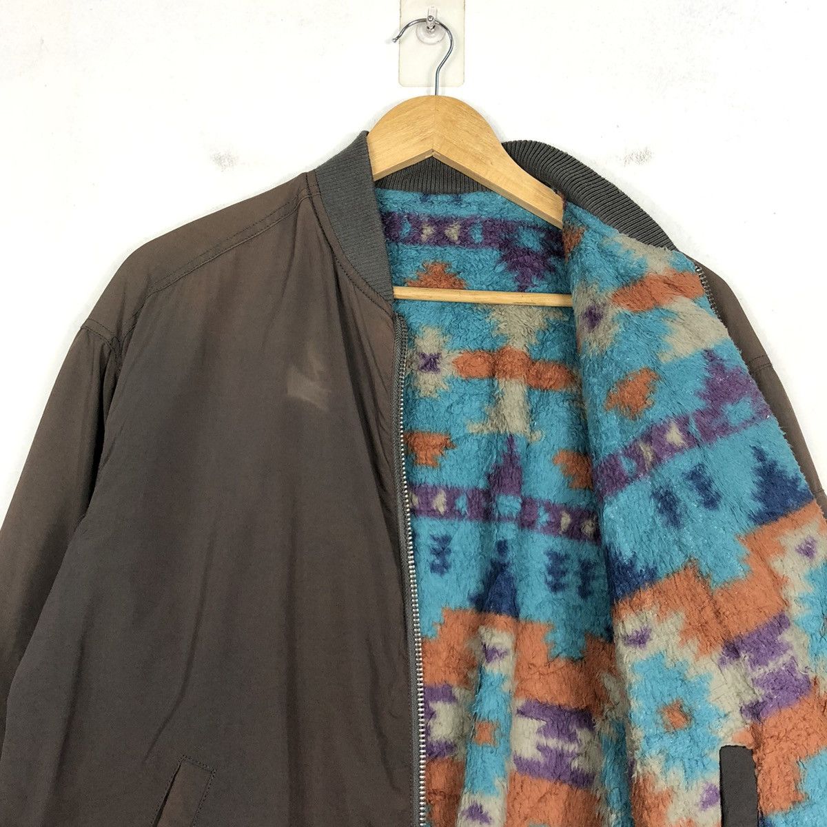 Native × Vintage Titicaca Native Riversible Navajo Bombers Jacket Size US M / EU 48-50 / 2 - 10 Thumbnail