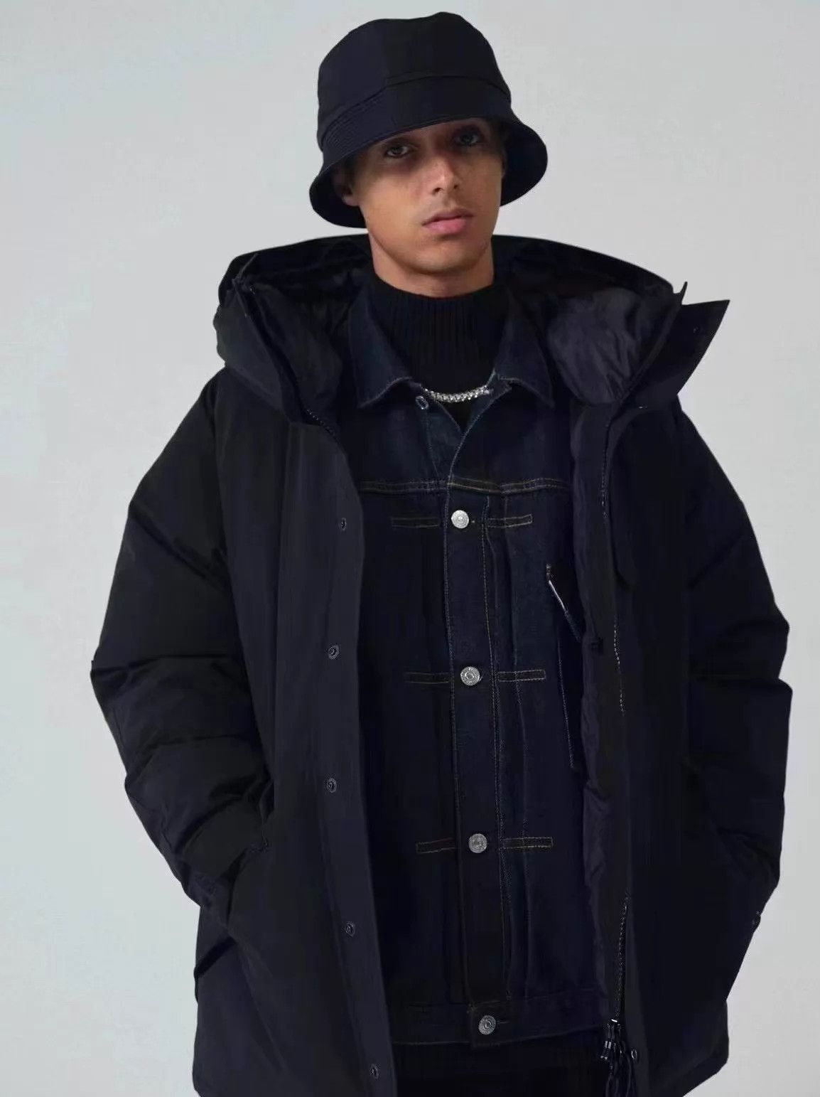 Other Cootie ECWCS Down Jacket Black M Mid-Length Full Down Fill Size US M / EU 48-50 / 2 - 3 Thumbnail