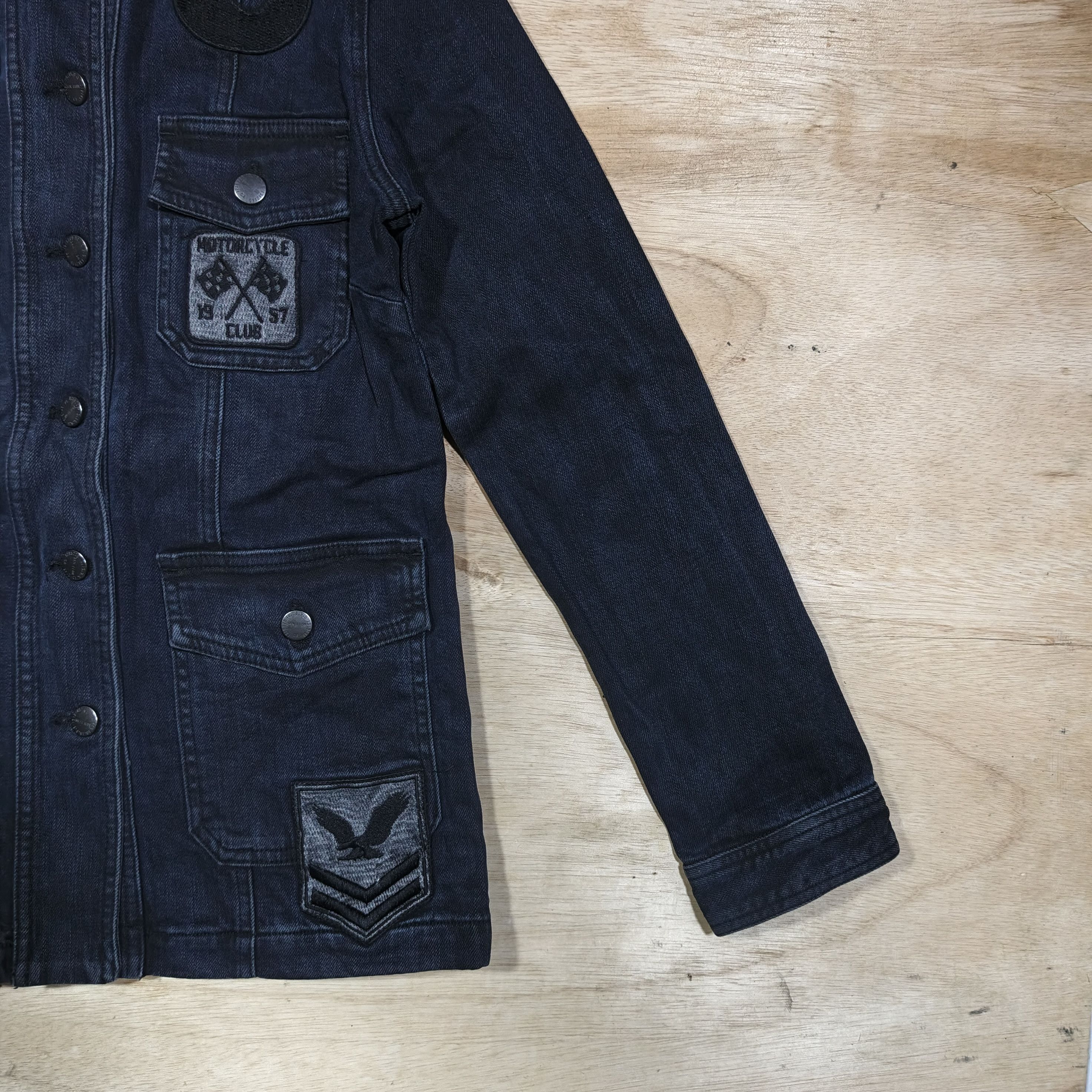 Current/Elliot NWT Current/Elliott The Commander Denim Jacket Size US M / EU 48-50 / 2 - 4 Thumbnail
