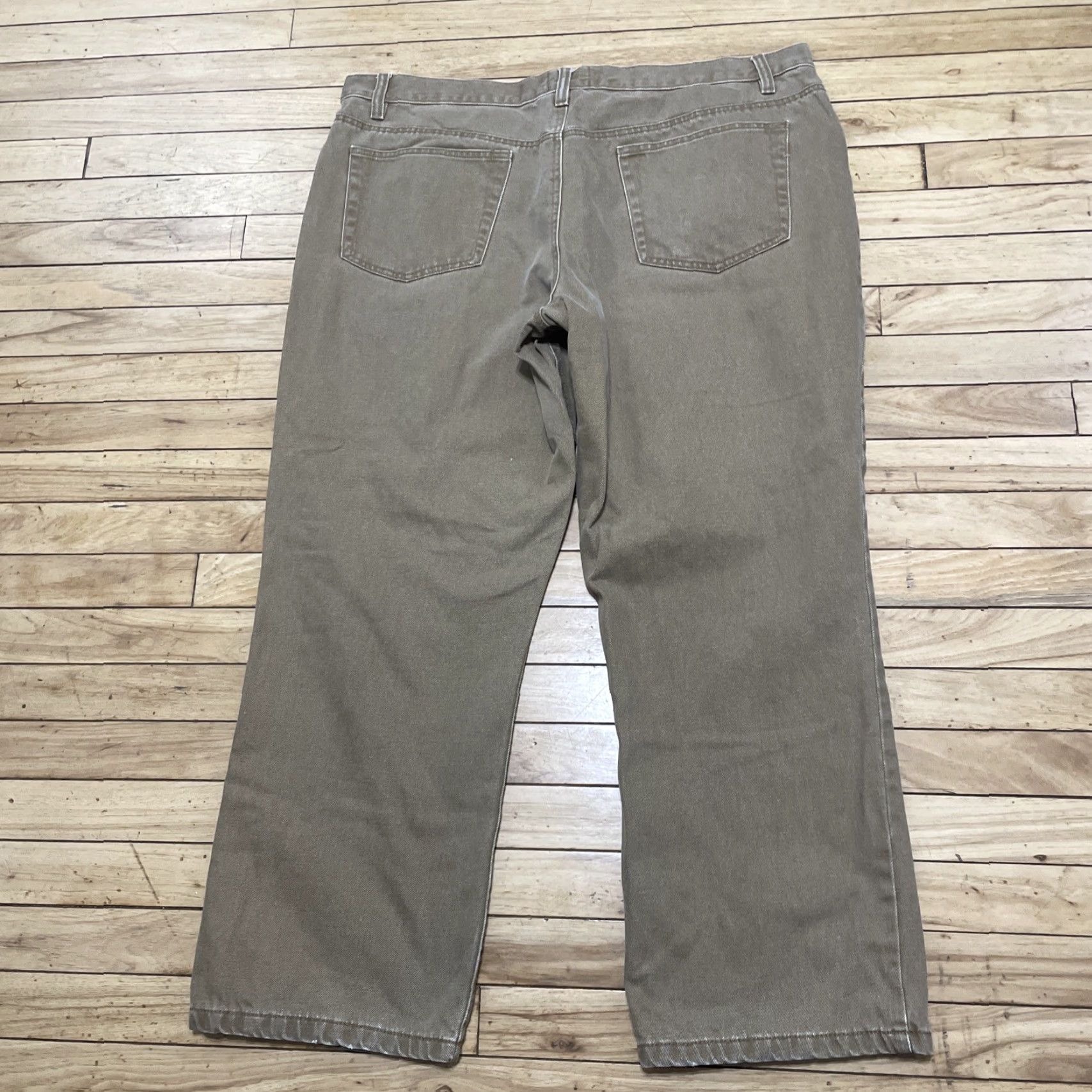 Vintage Red Head Brand Co Pants Men 42x30 Straight Khaki Workwear Canvas Plaid Flannel Lined Cargo Pocket Zip Button Casual Workwear Size US 42 / EU 58 - 3 Thumbnail