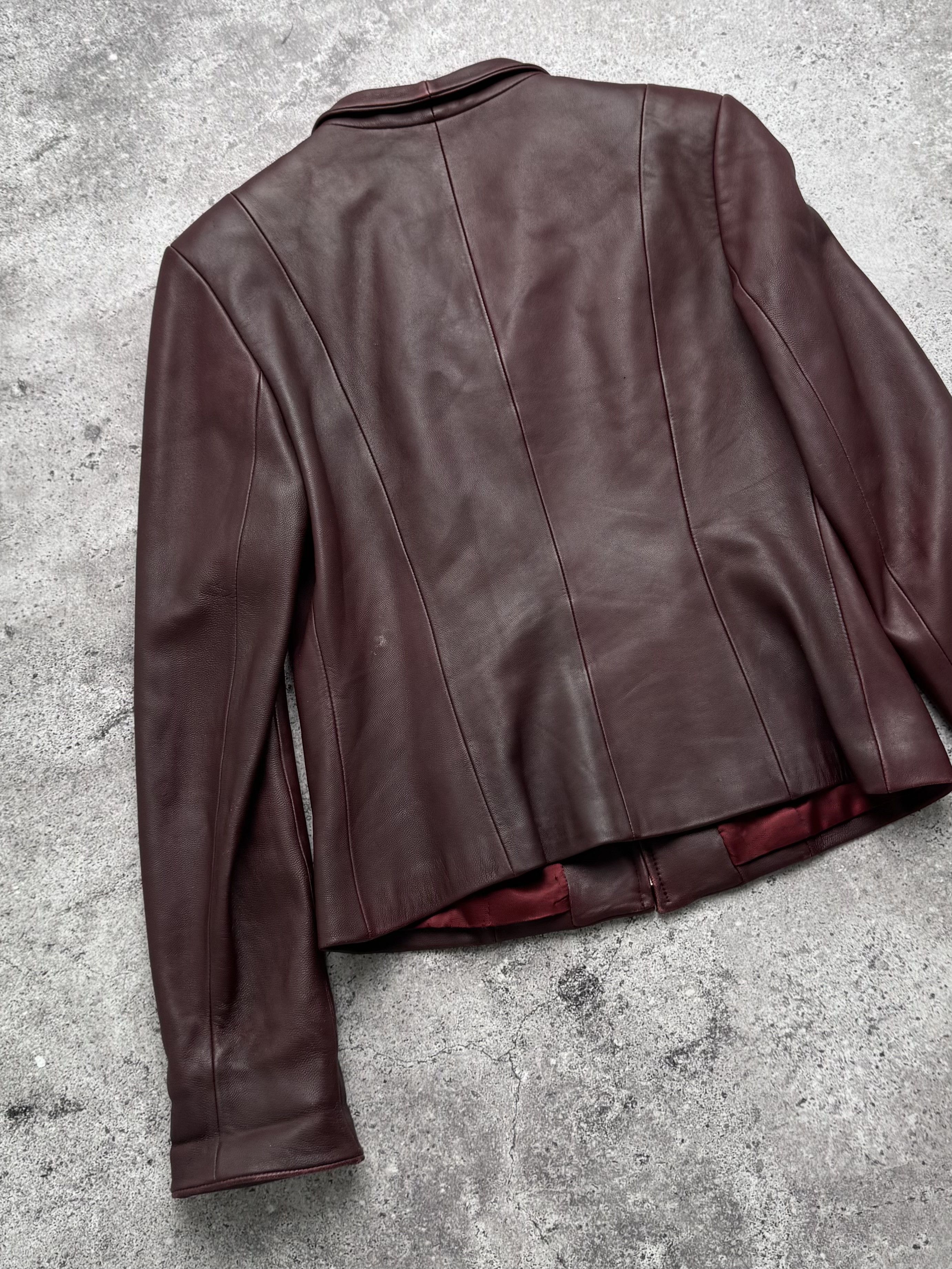 Vintage Vintage Leather Cropped Jacket C5(V404) Size M / US 6-8 / IT 42-44 - 12 Thumbnail